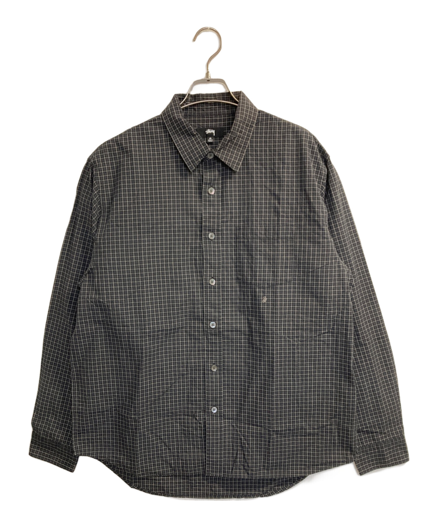 中古・古着通販】stussy (ステューシー) MINI CHECK STANDARD SHIRT