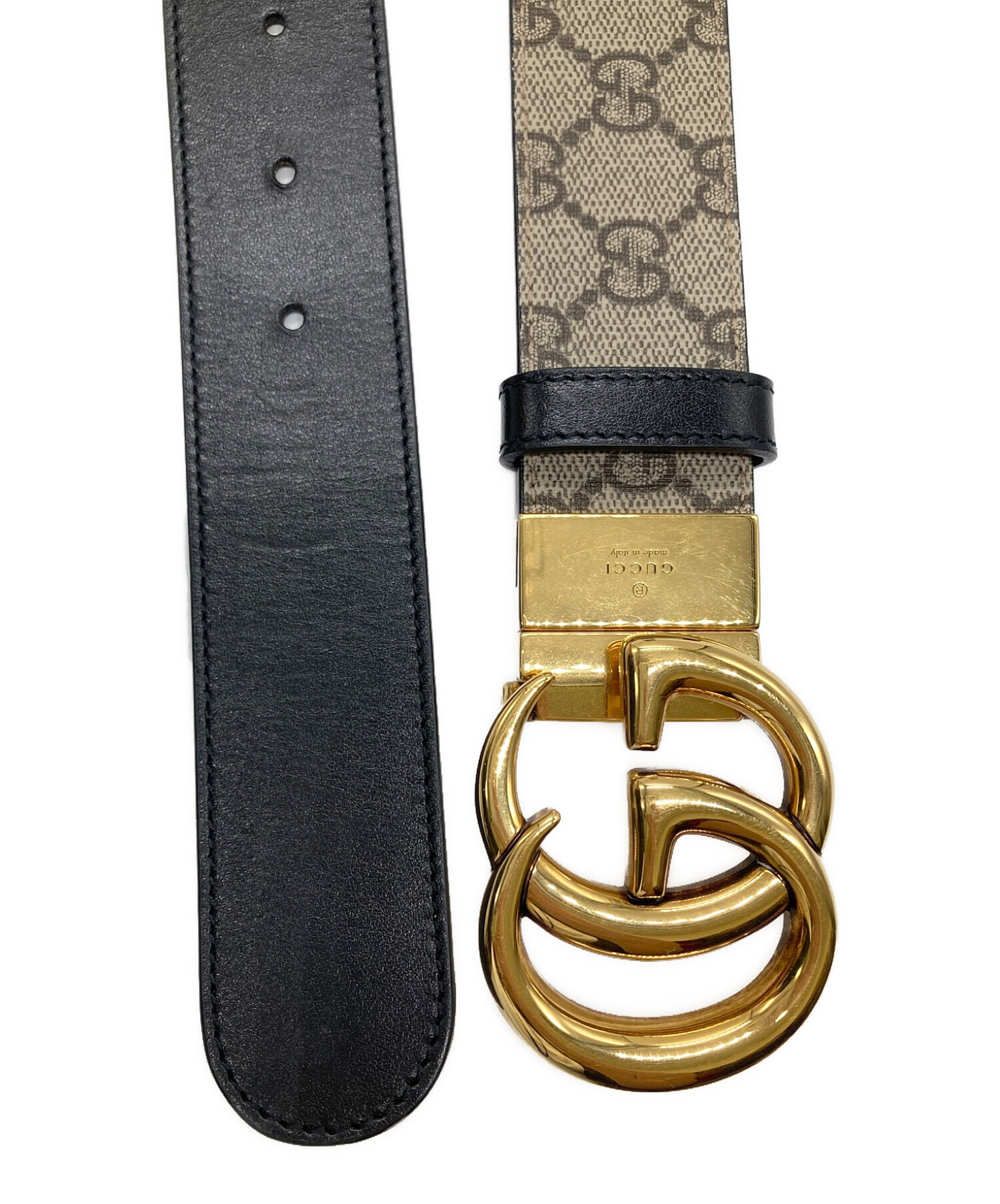 中古・古着通販】GUCCI (グッチ) GGマーモント リバーシブル ベルト