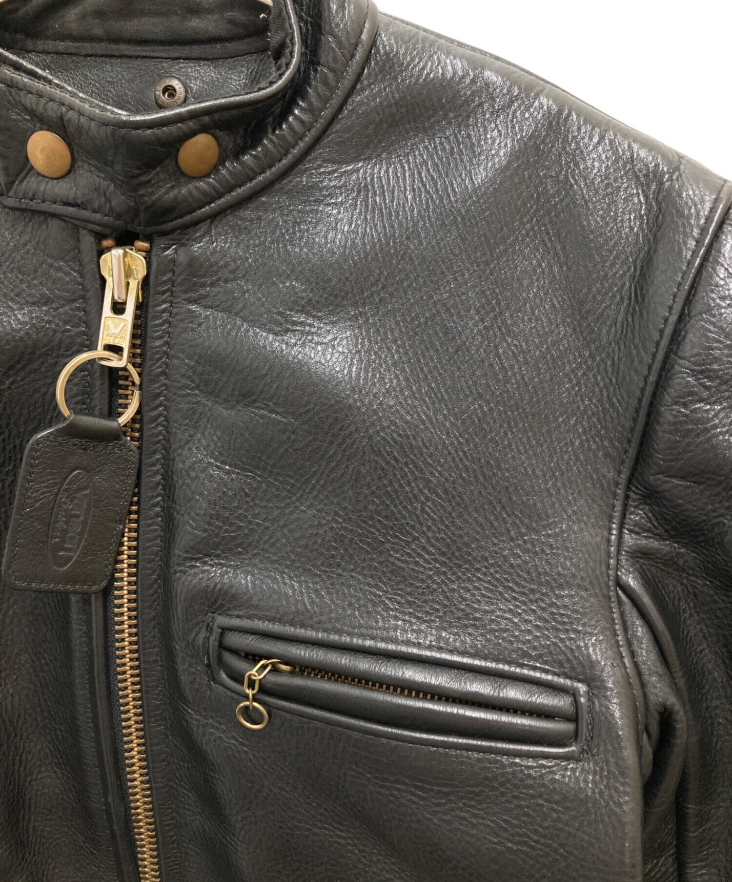 中古・古着通販】VANSON (バンソン) シングルライダースジャケット