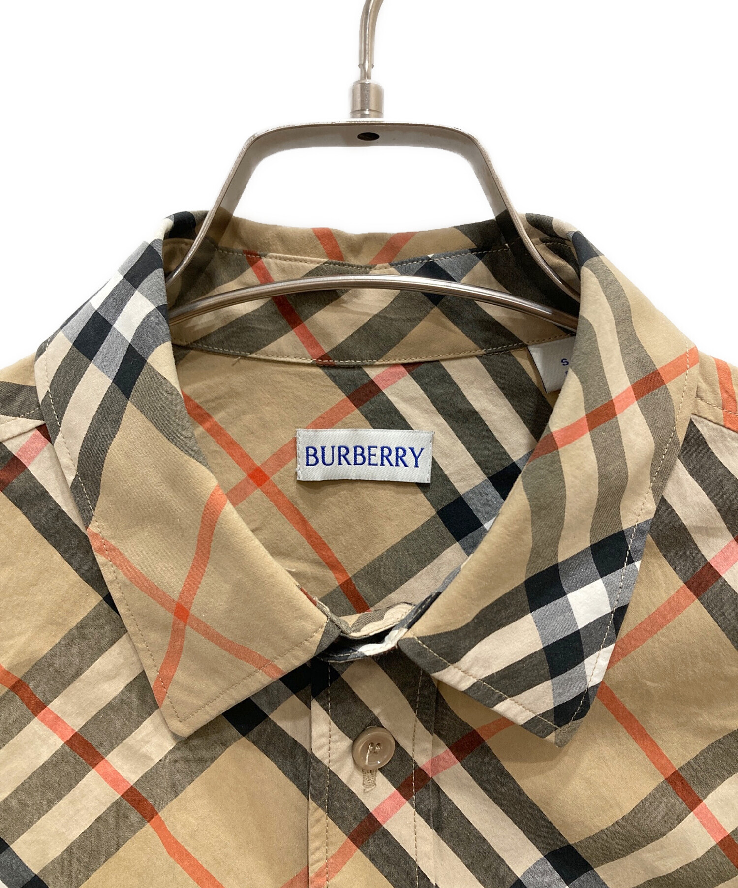 中古・古着通販】BURBERRY (バーバリー) ノバチェックシャツ ベージュ