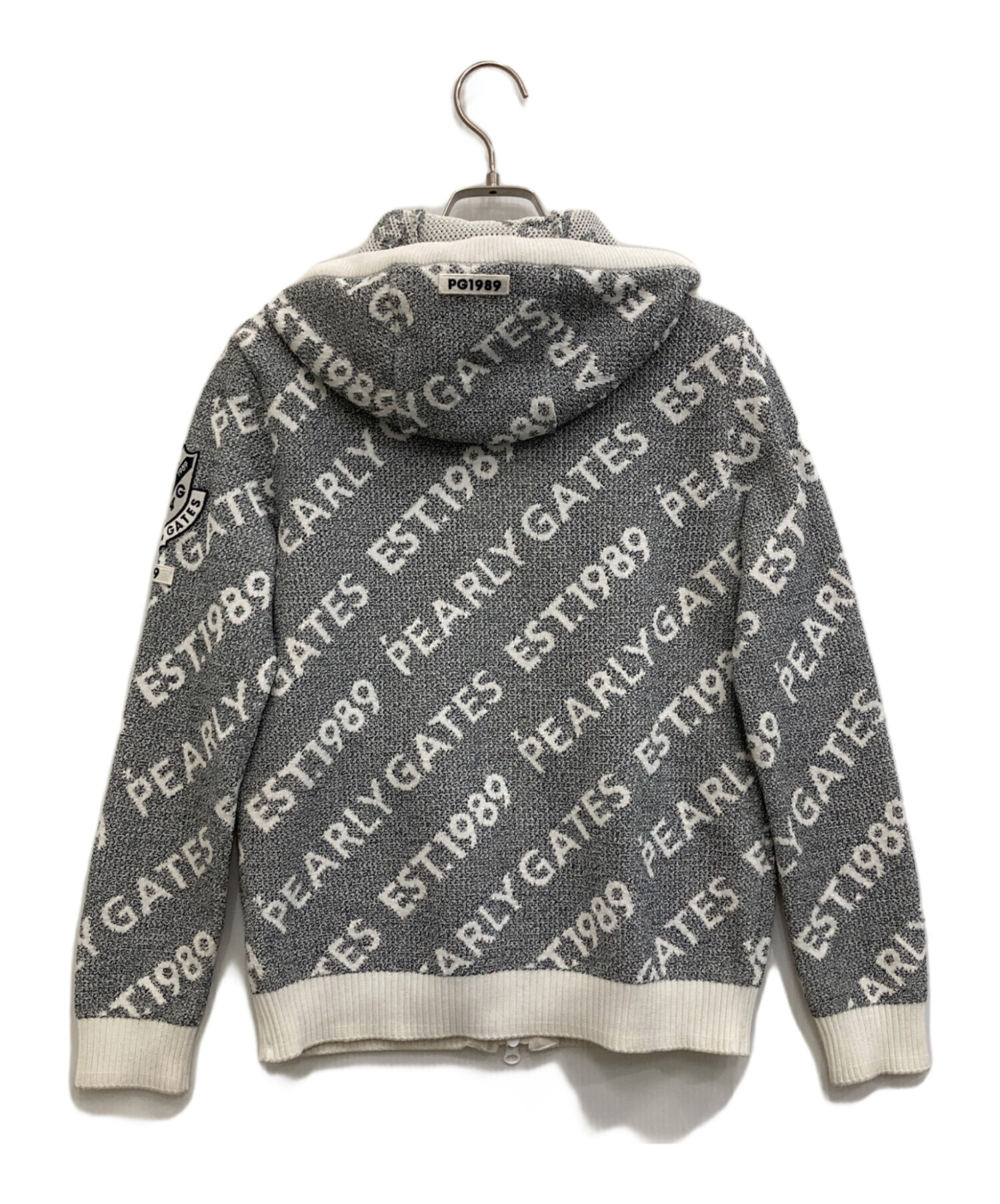 中古・古着通販】PEARLY GATES (パーリーゲイツ) ロゴジャガードジップ