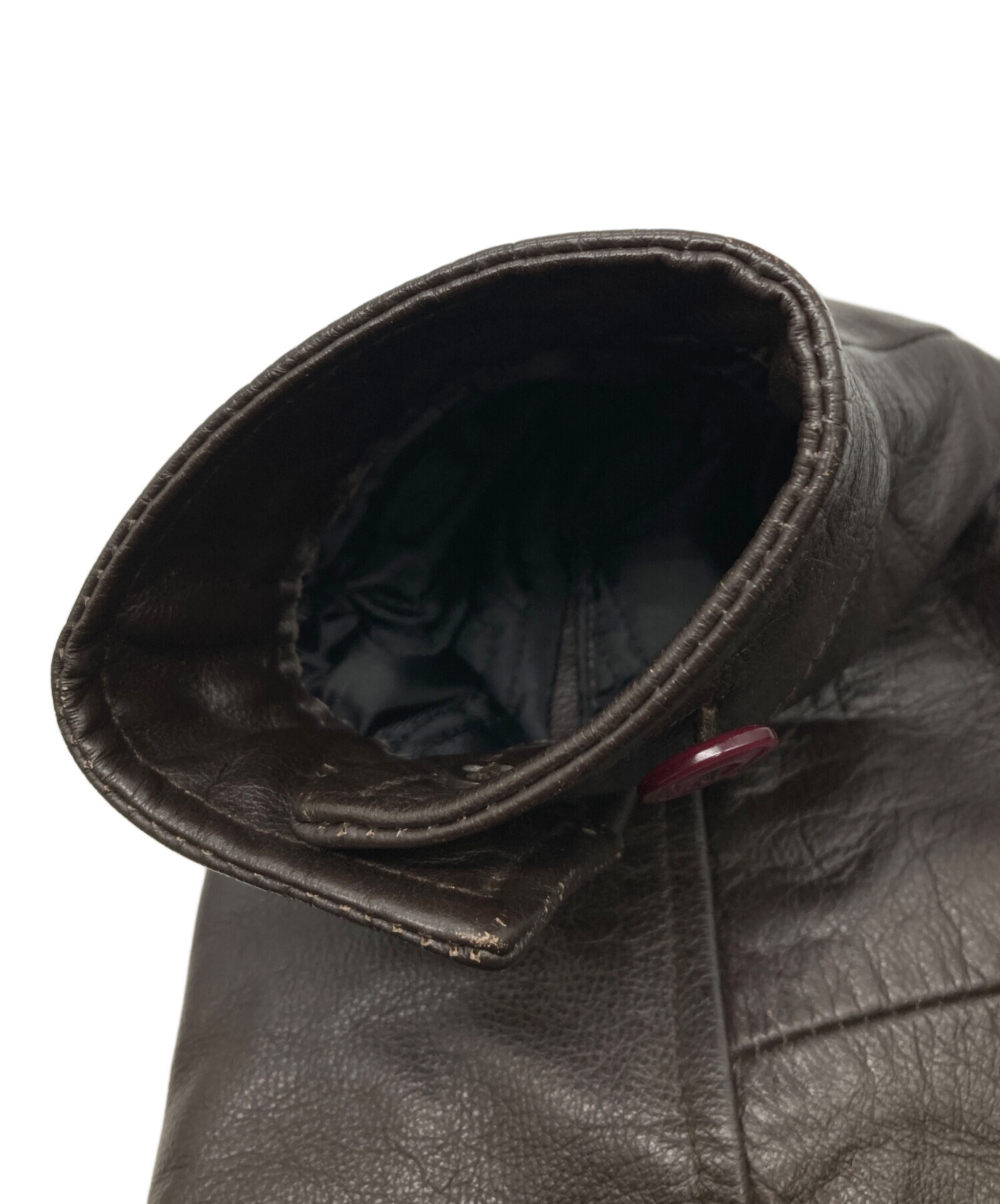 中古・古着通販】GAP (ギャップ) オールドレザージャケット ブラウン