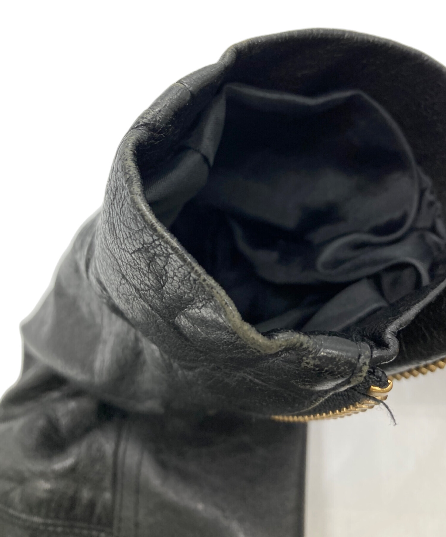 中古・古着通販】Noble (ノーブル) レザーライダースジャケット