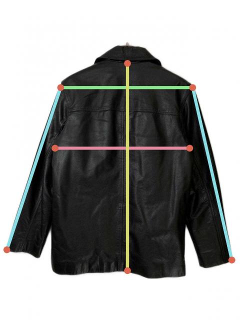 中古・古着通販】J.CREW (ジェイクルー) レザーカーコート ブラック