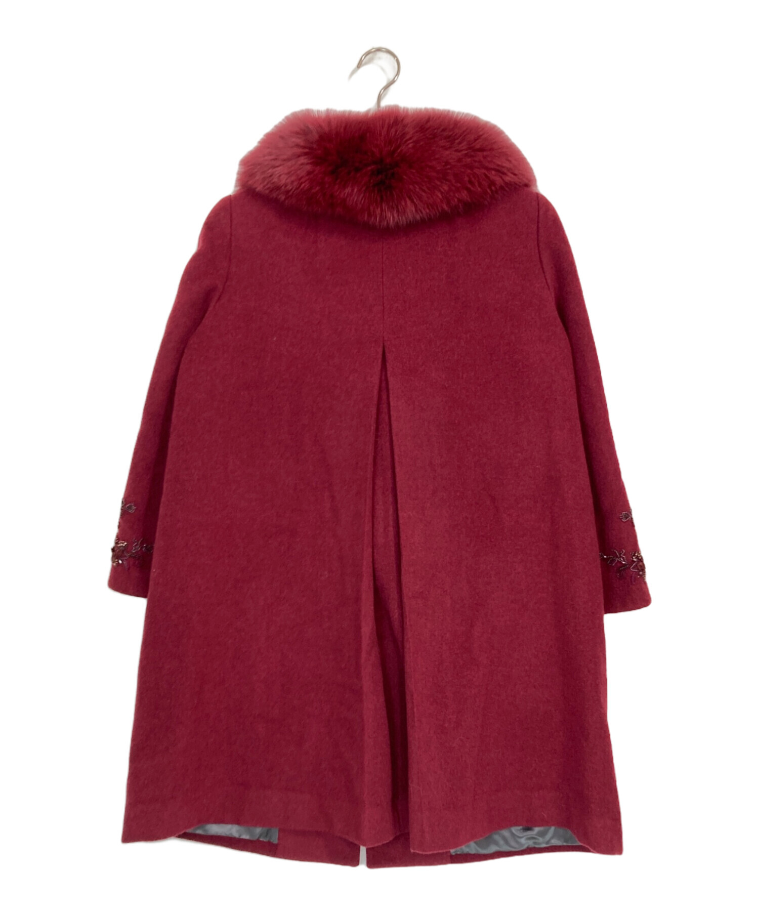 中古・古着通販】伊太利屋 (イタリヤ) ビーズ刺繍フォックスファー