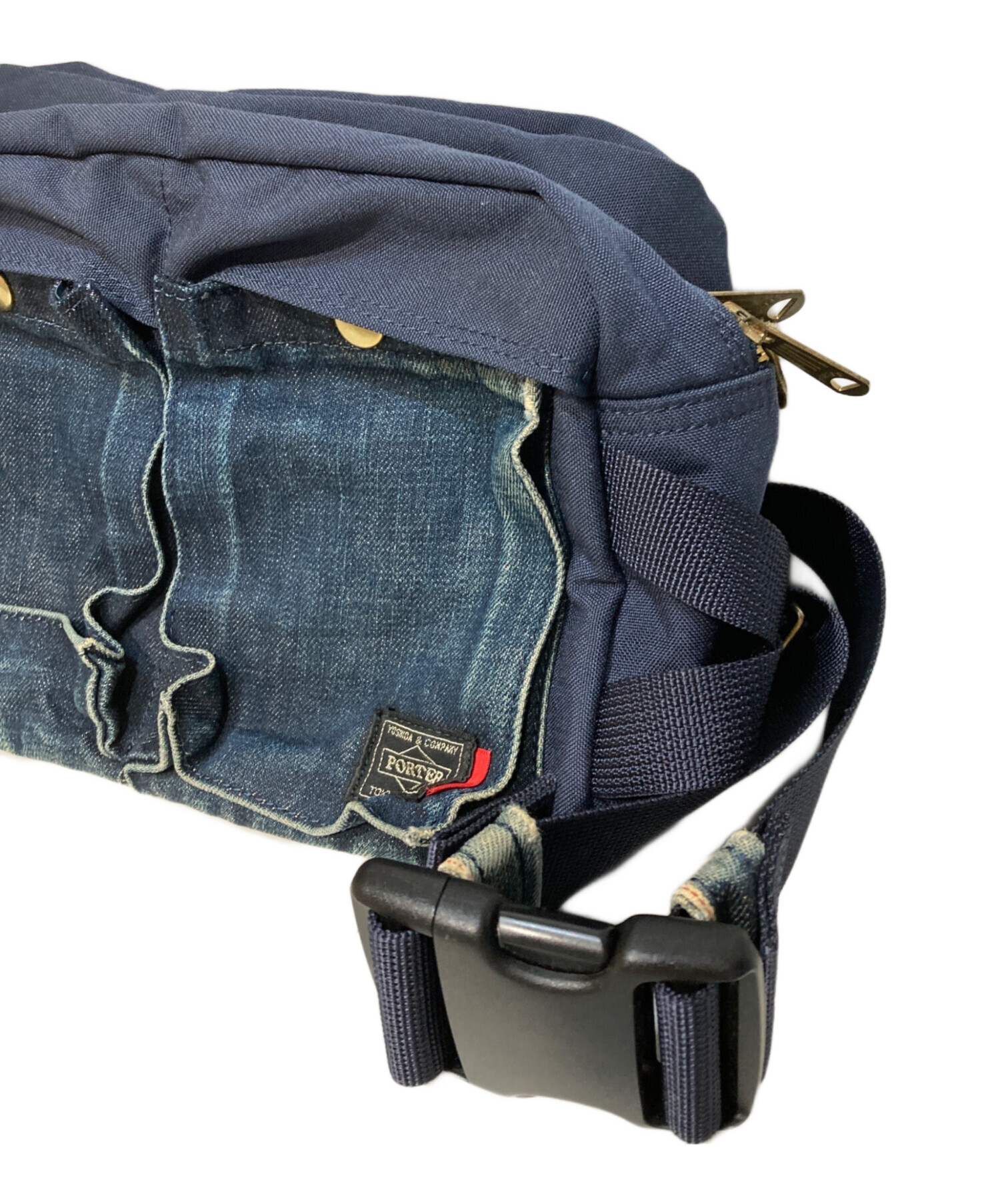 ポーター リーバイス コーデュラ ボディバッグ ウェストバッグ デニム