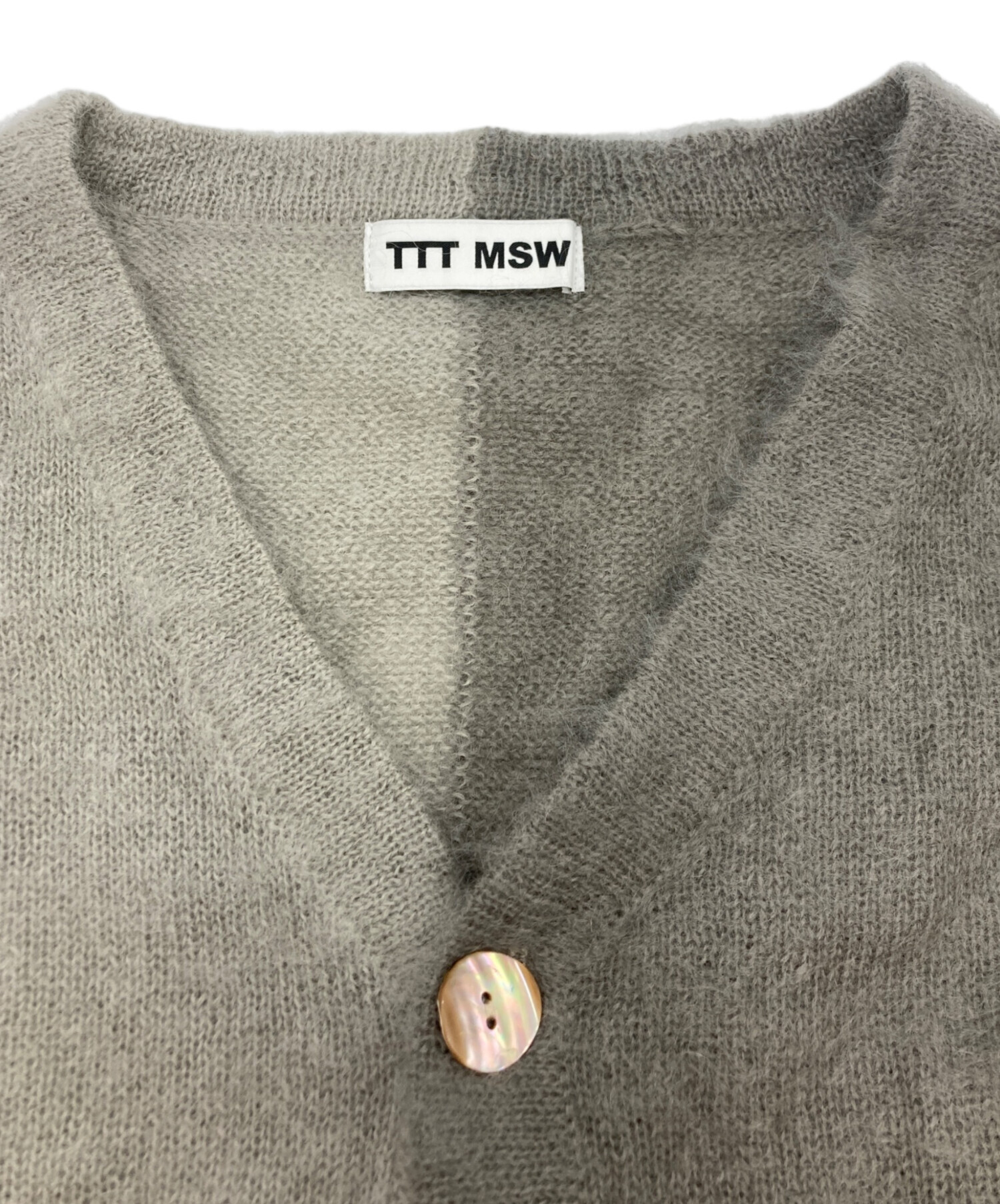 中古・古着通販】TTT MSW (ティー) バイカラーモヘアニット