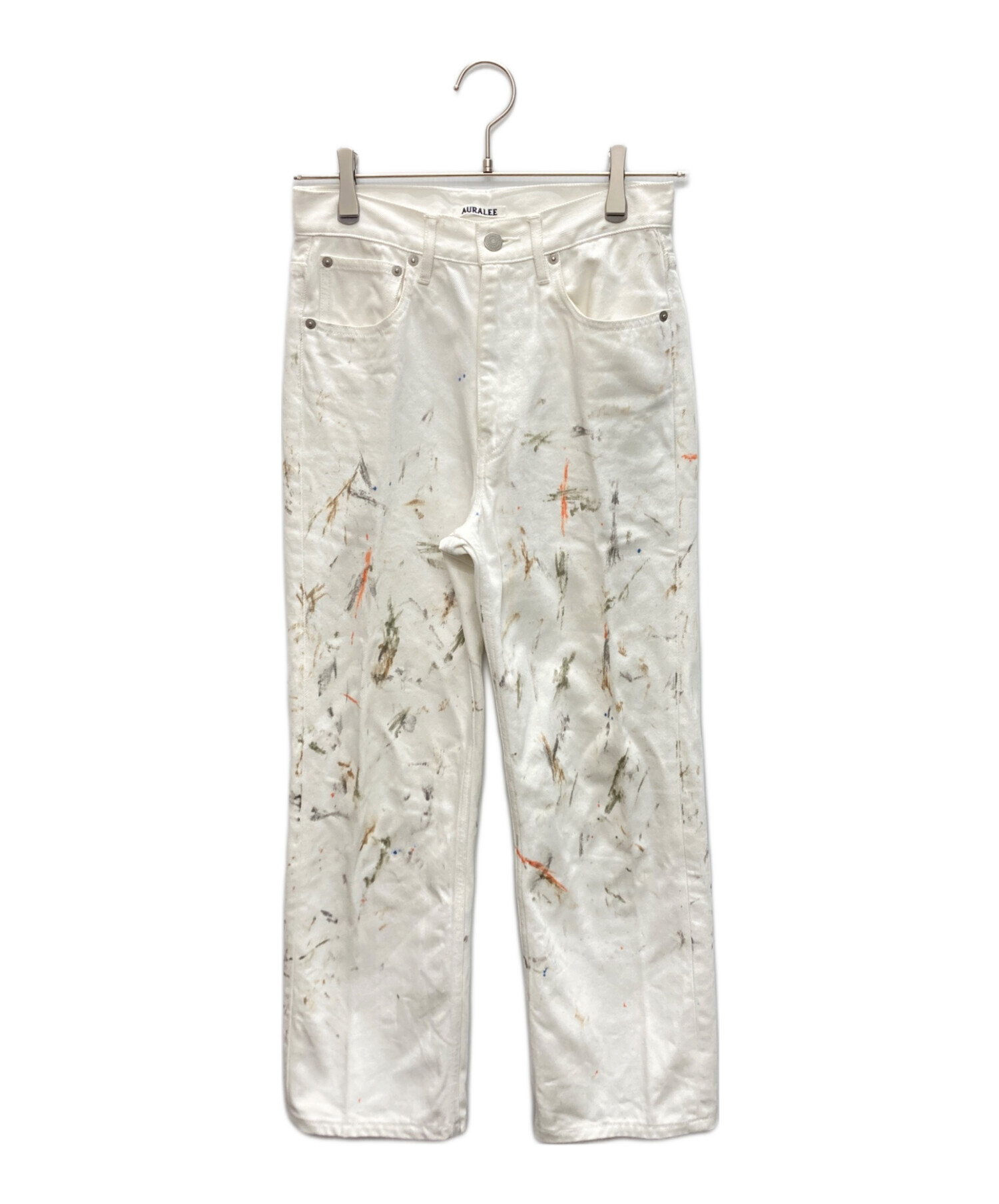 中古・古着通販】AURALEE (オーラリー) HARD TWIST DENIM HAND PAINTED