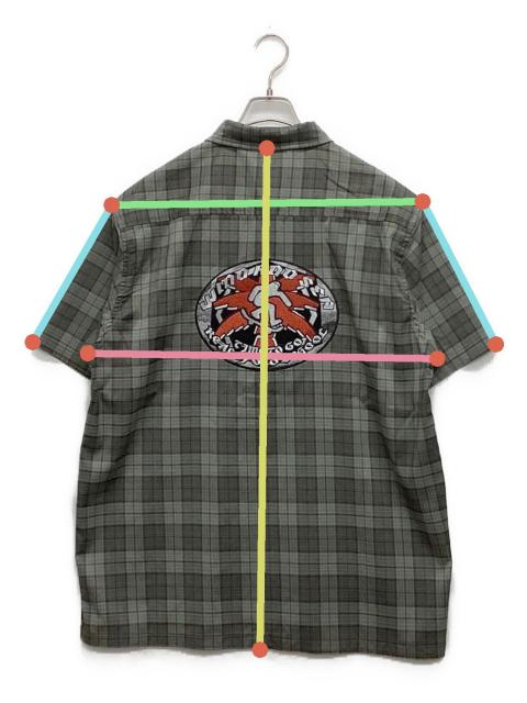 中古・古着通販】WIND AND SEA (ウィンダンシー) 半袖チェックシャツ