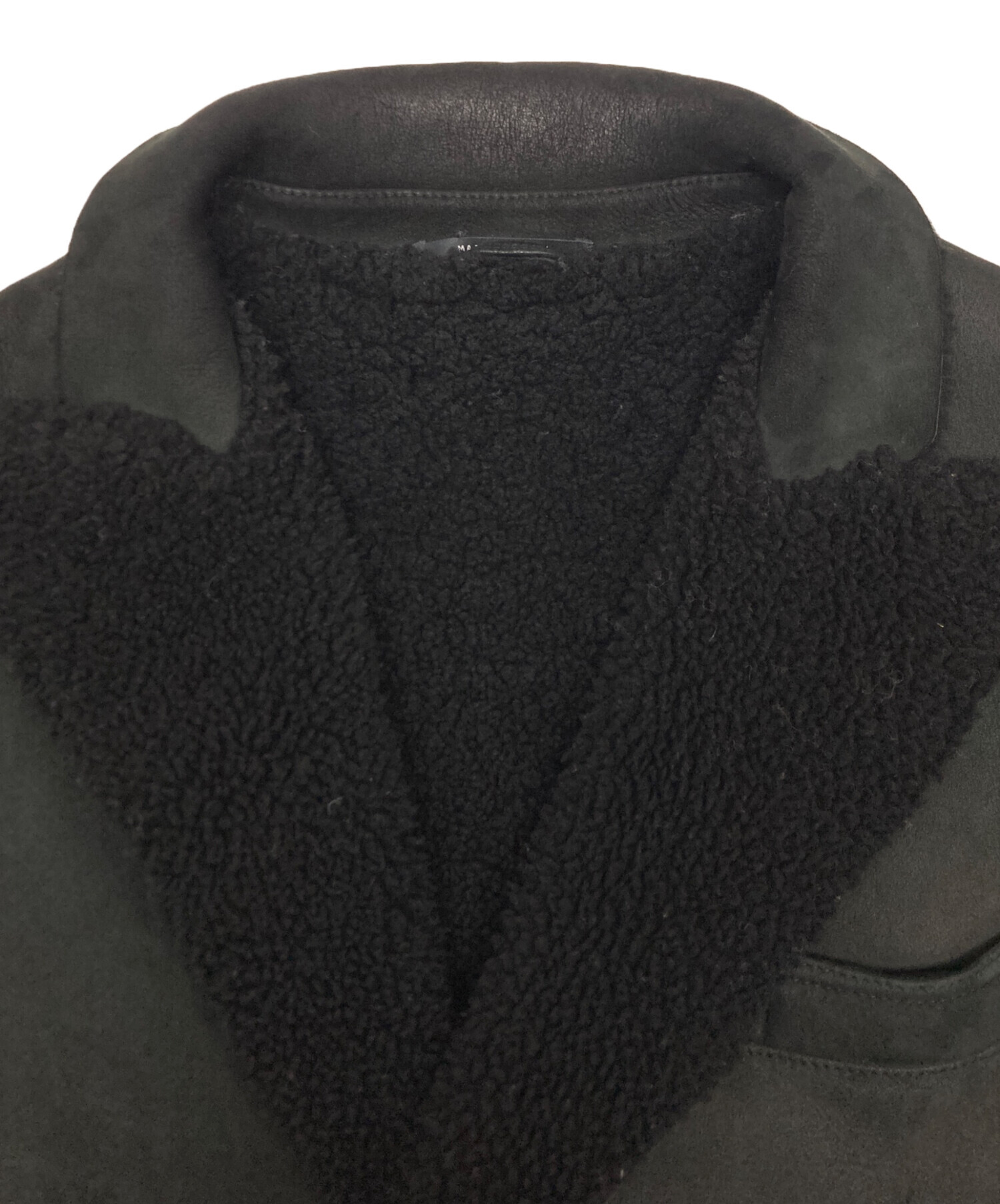 中古・古着通販】GUCCI (グッチ) ムートンコート ブラック サイズ:SIZE