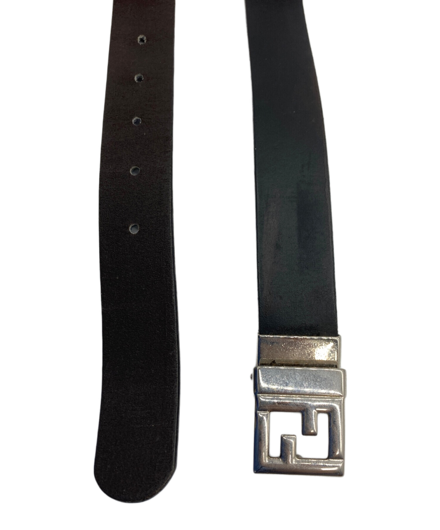 中古・古着通販】FENDI (フェンディ) ズッカロゴバックル レザーベルト