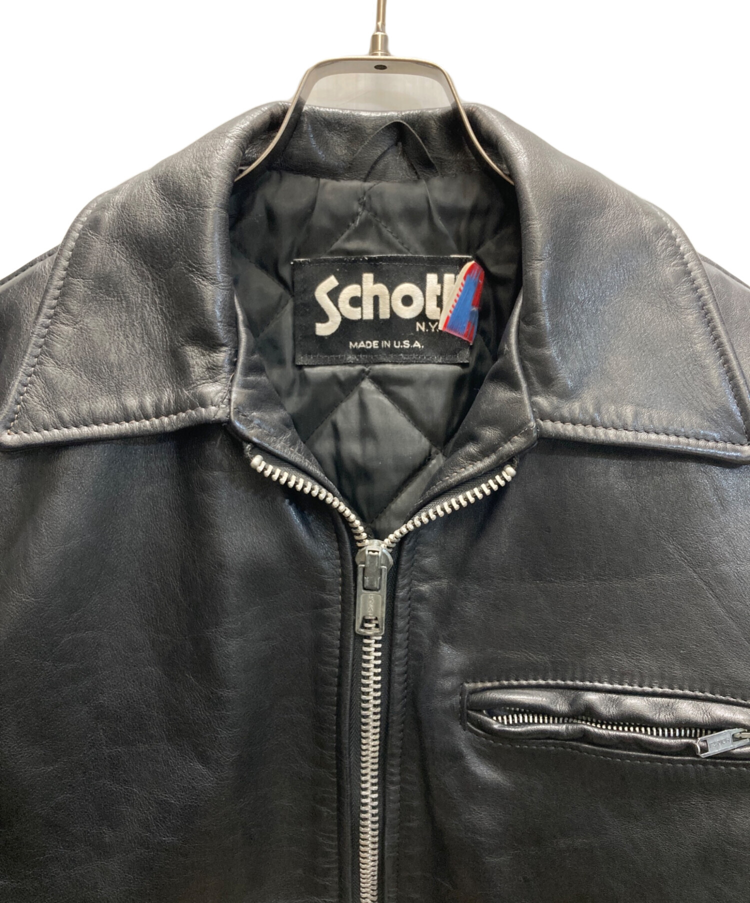 中古・古着通販】Schott (ショット) ポリスマンレザージャケット