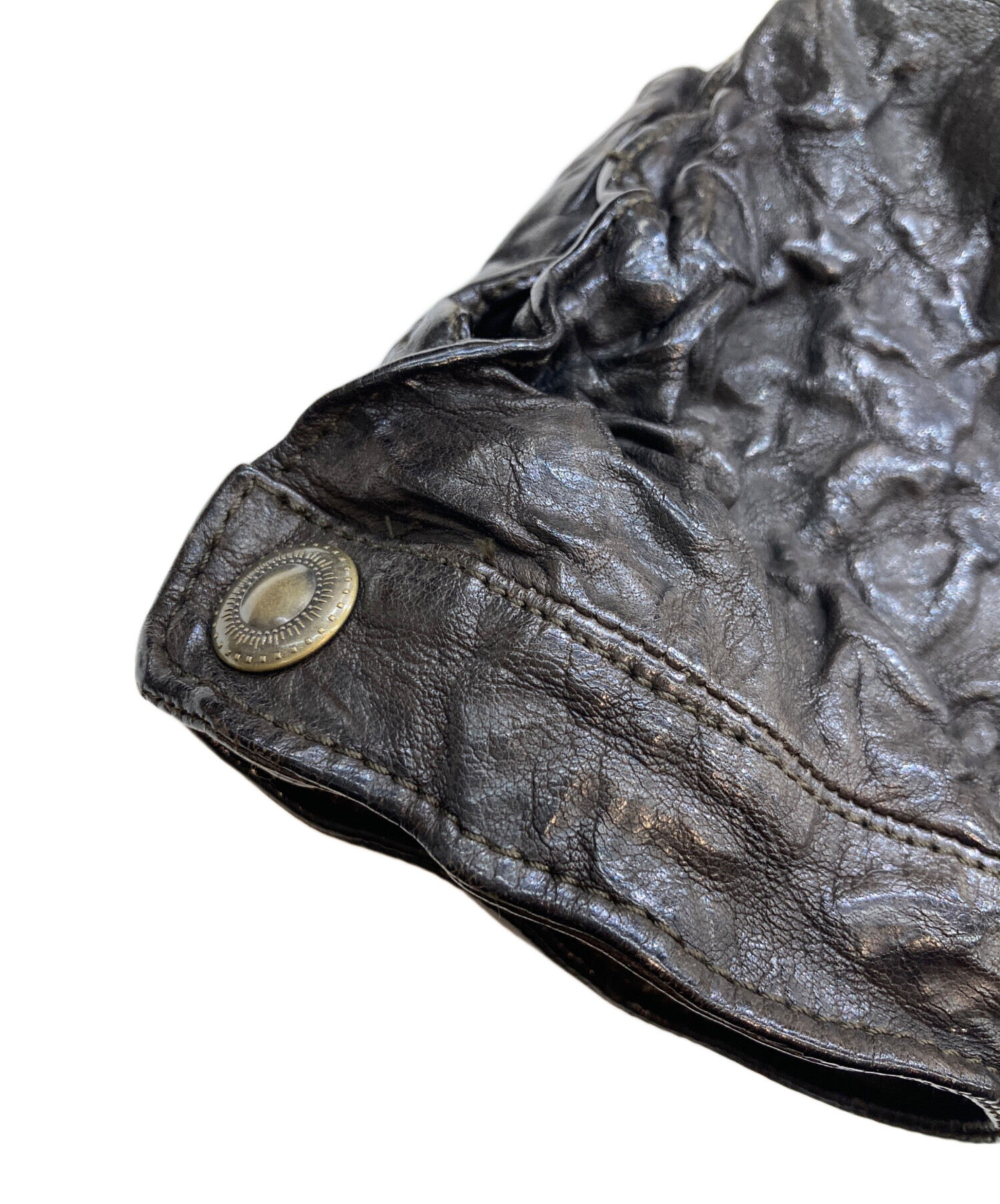 中古・古着通販】SANTACROCE (サンタクローチェ) シワ加工レザー