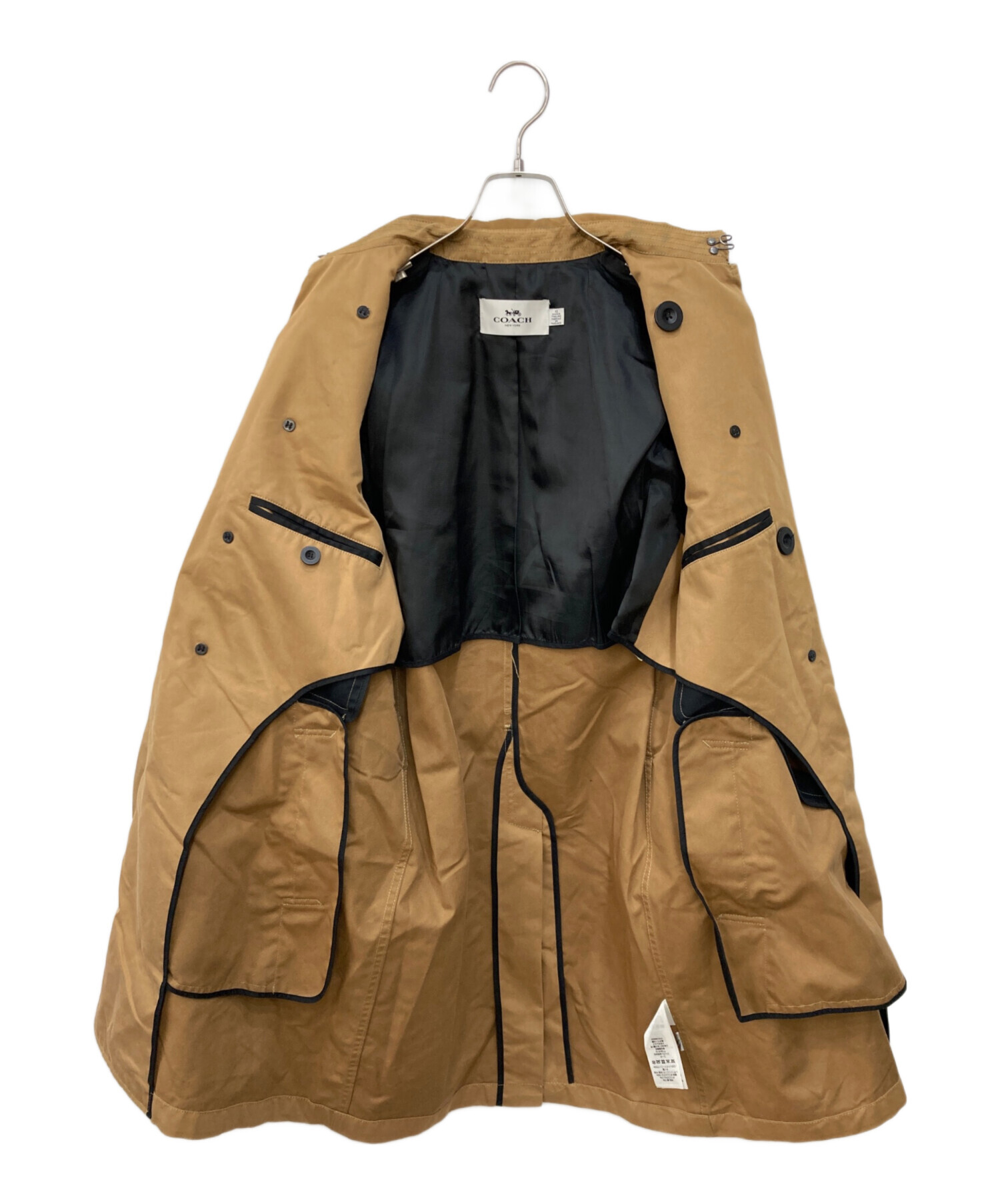 中古・古着通販】COACH (コーチ) トレンチコート ベージュ サイズ:XS