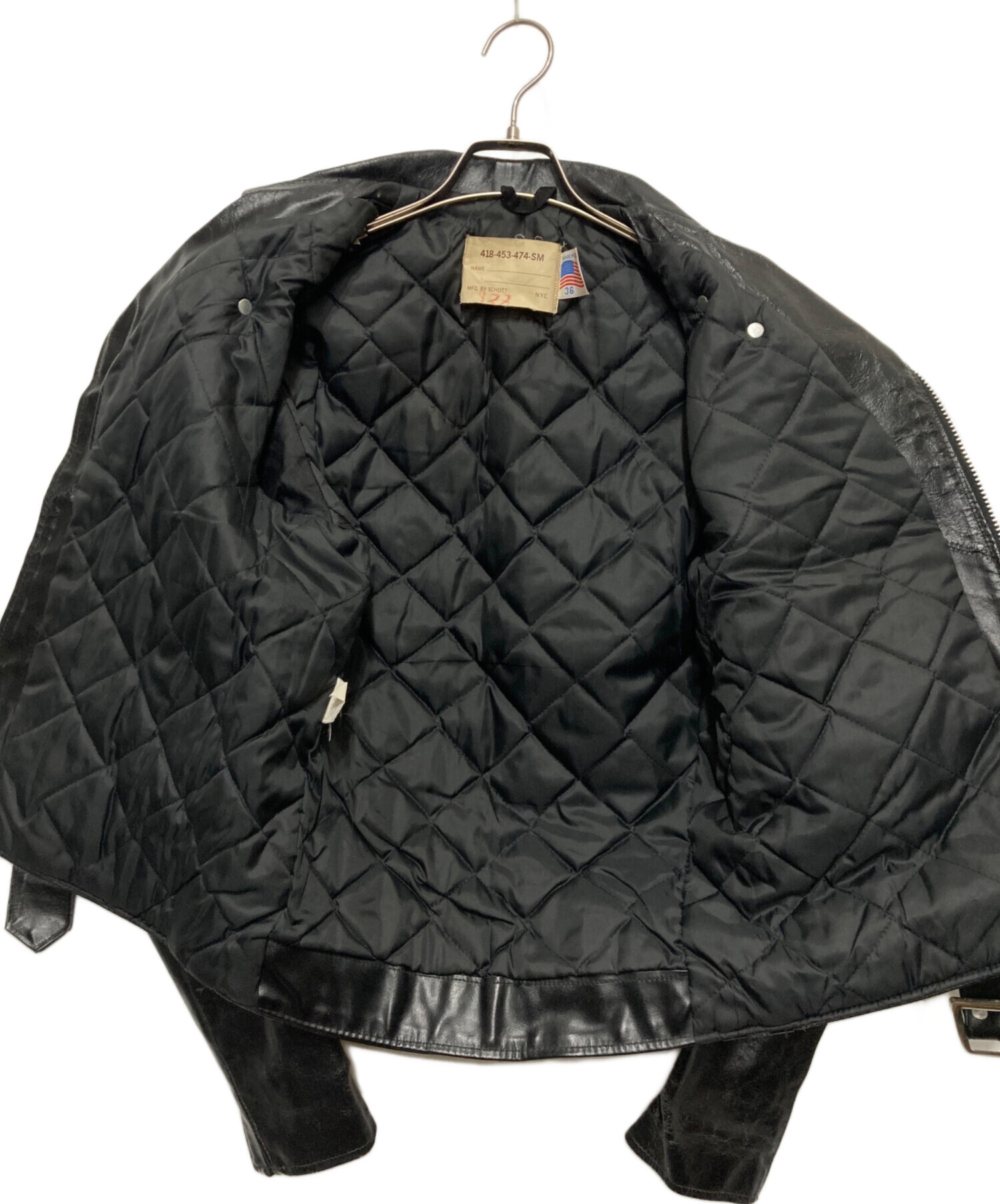 中古・古着通販】Schott (ショット) ダブルライダースジャケット