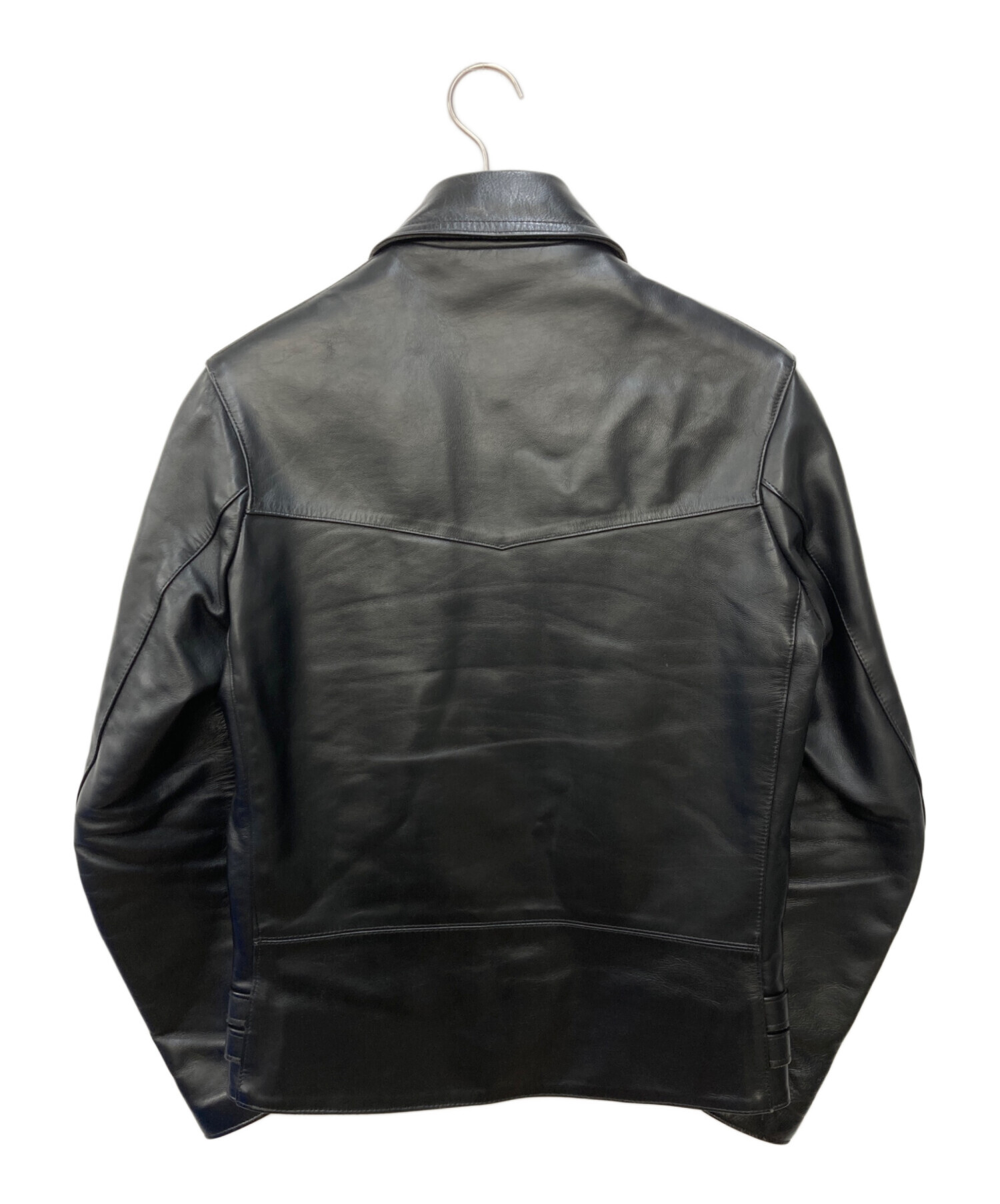 中古・古着通販】666 (666) ダブルライダースジャケット ブラック