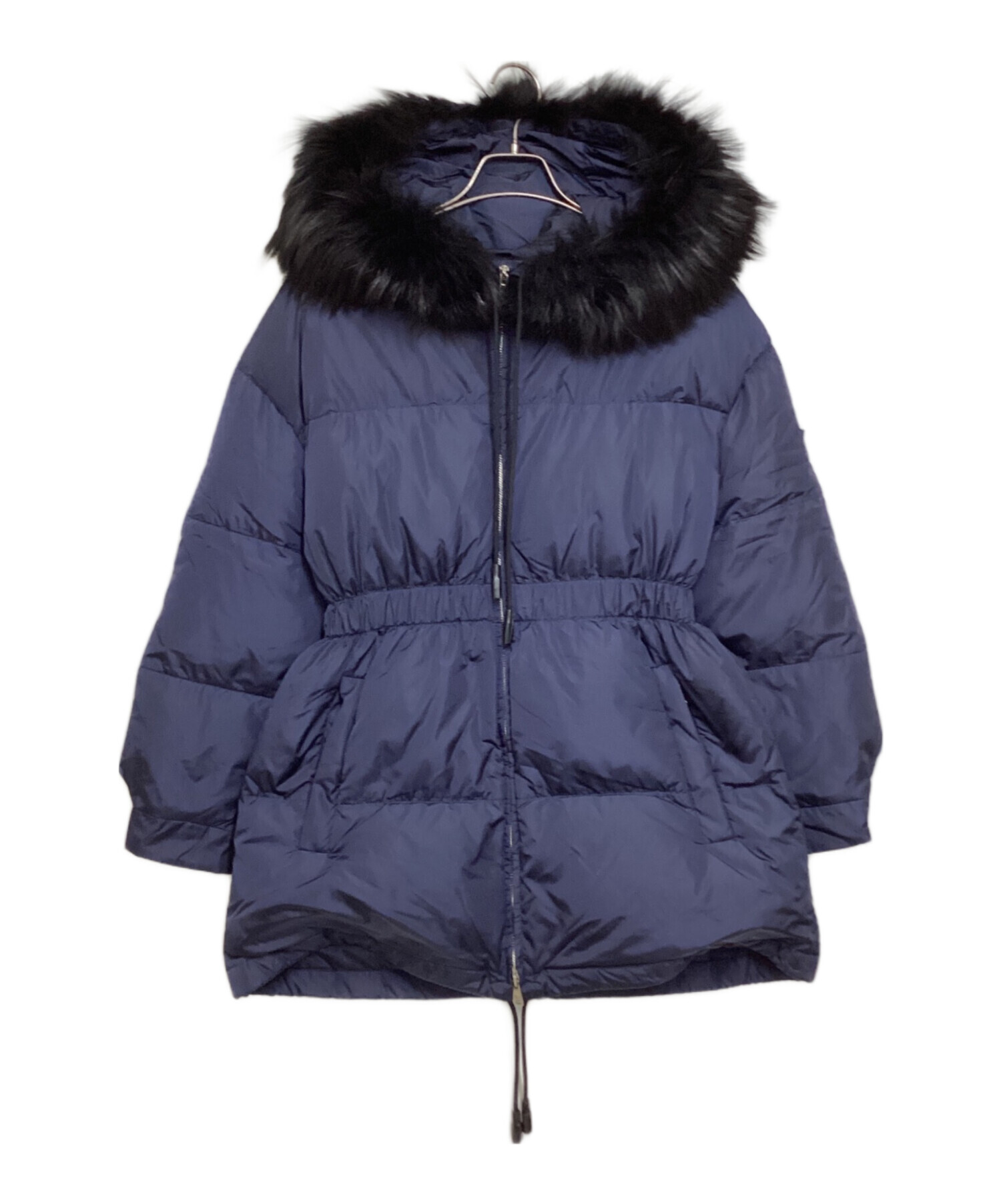 中古・古着通販】PRADA (プラダ) フォックスファー 三角ロゴ ダウン