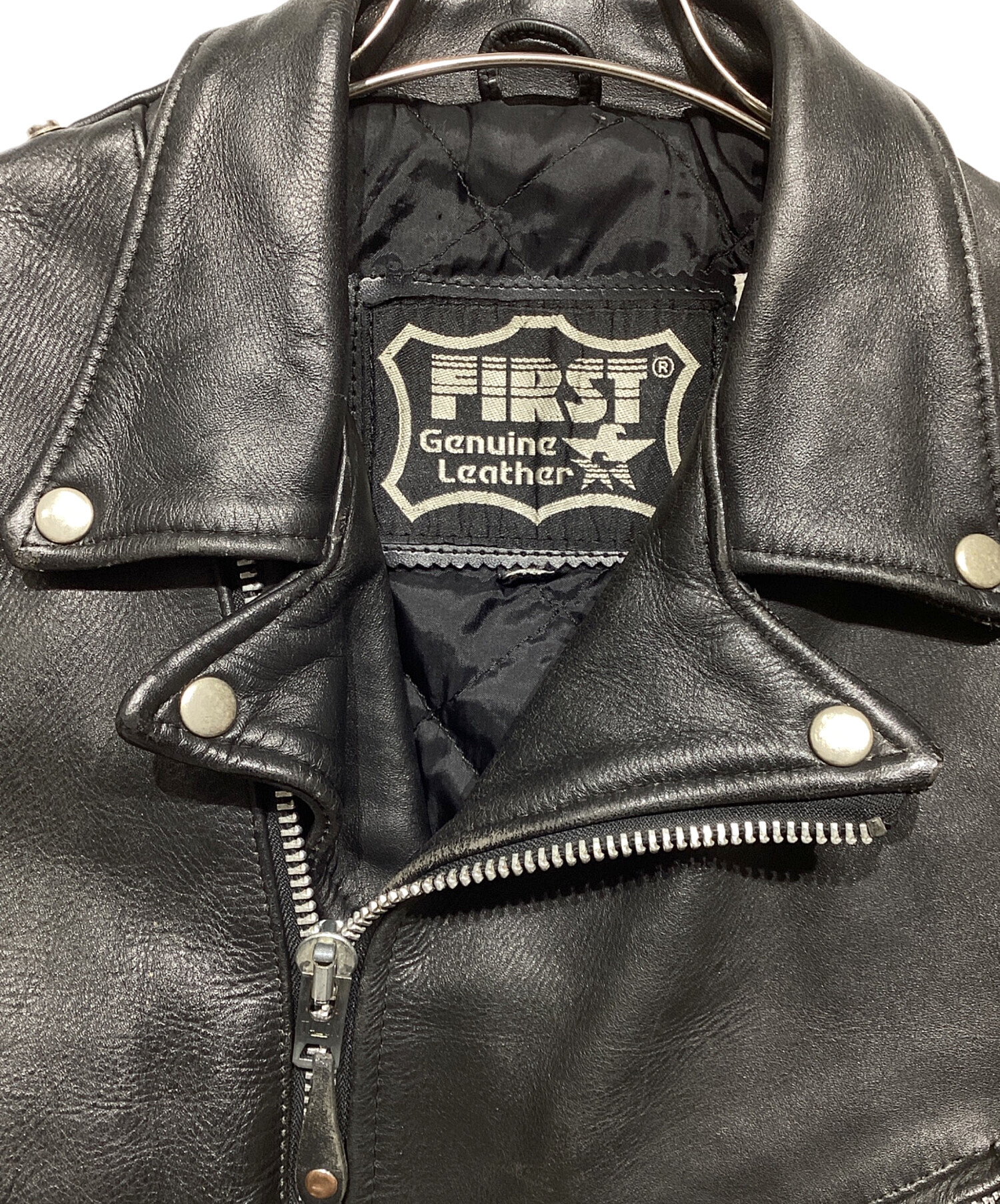 中古・古着通販】FIRST (ファースト) ライダースジャケット ブラック