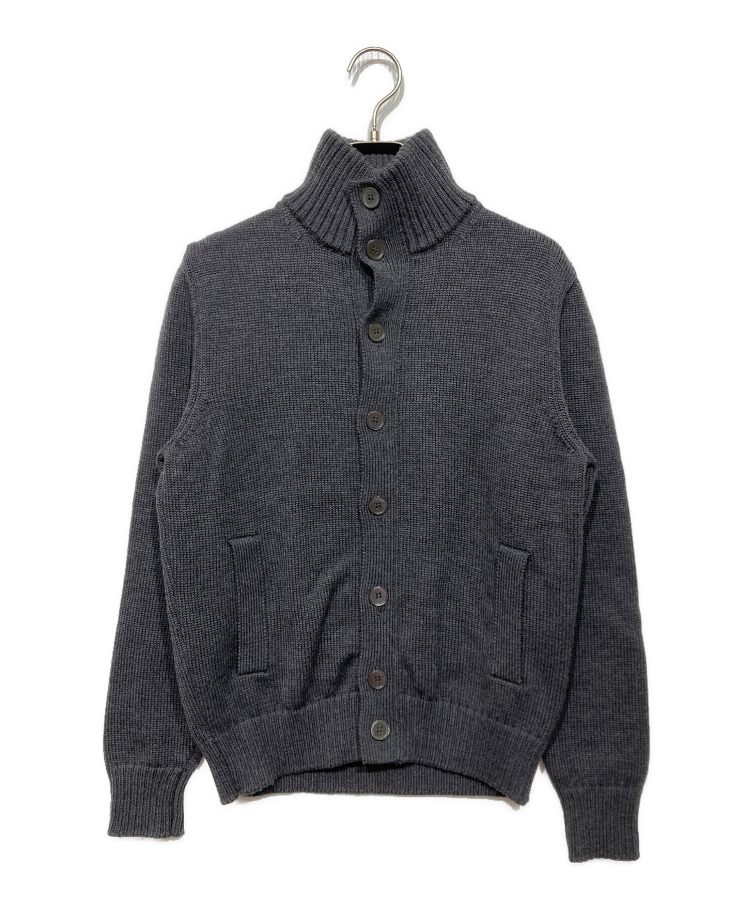 中古・古着通販】Zanone (ザノーネ) ウールカーディガン ブラック