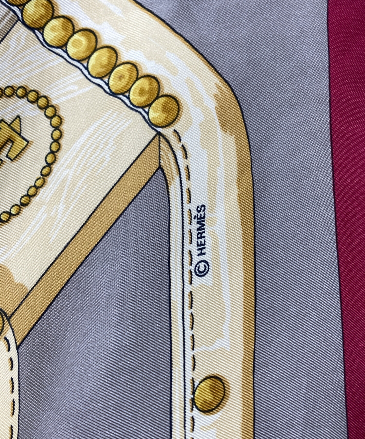中古・古着通販】HERMES (エルメス) カレ90 aux champs シルクスカーフ