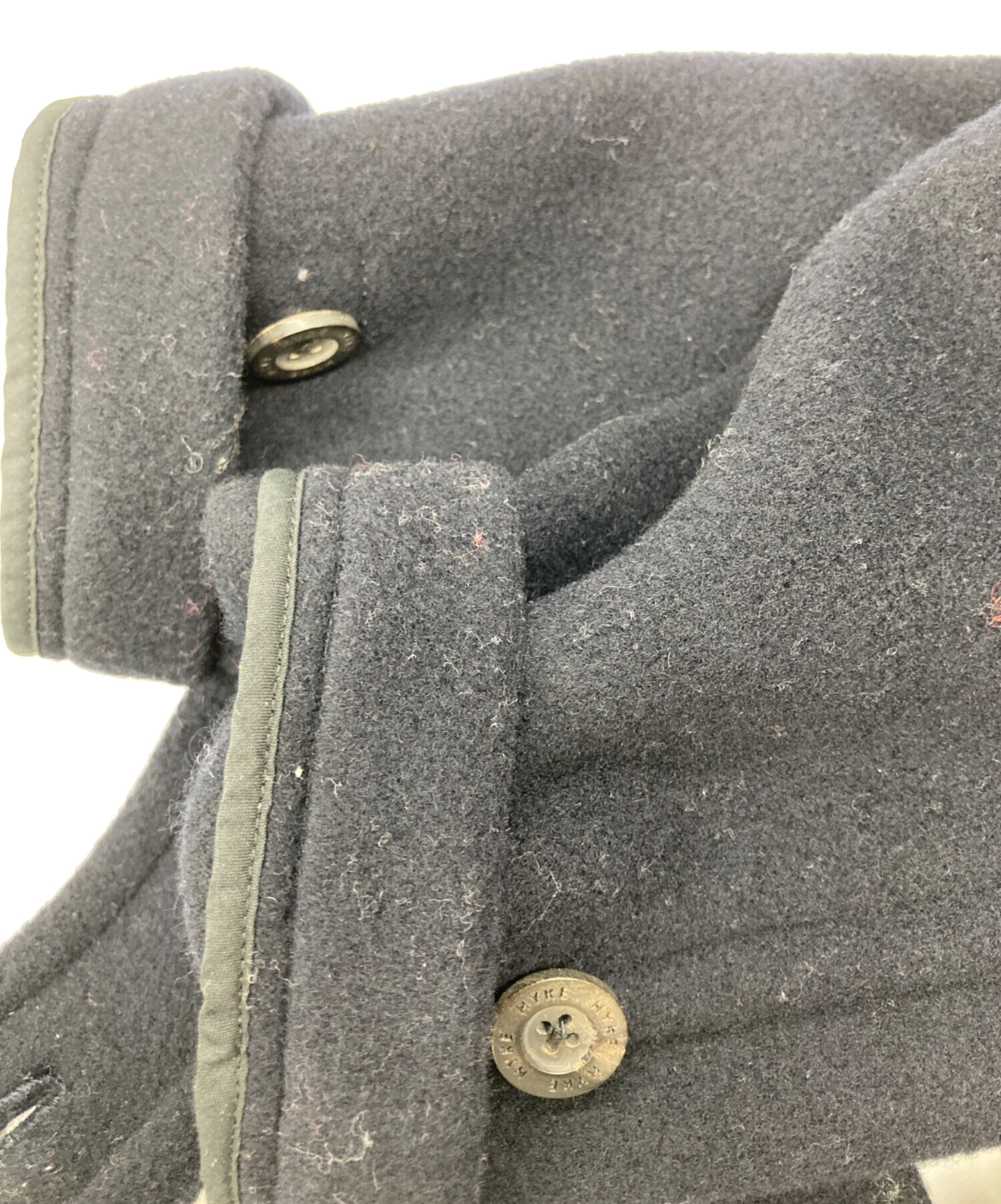 中古・古着通販】HYKE (ハイク) ダッフルコート ネイビー サイズ:2