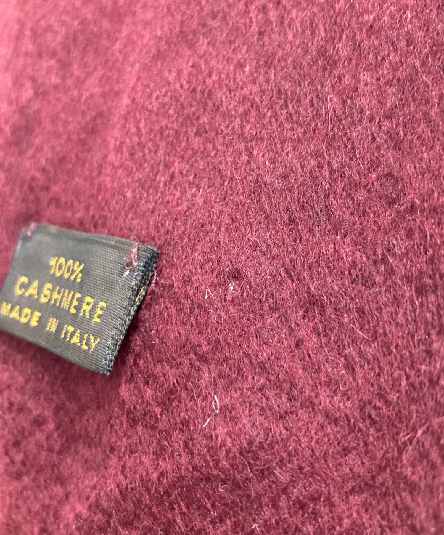 中古・古着通販】LORO PIANA (ロロピアーナ) カシミヤマフラー レッド