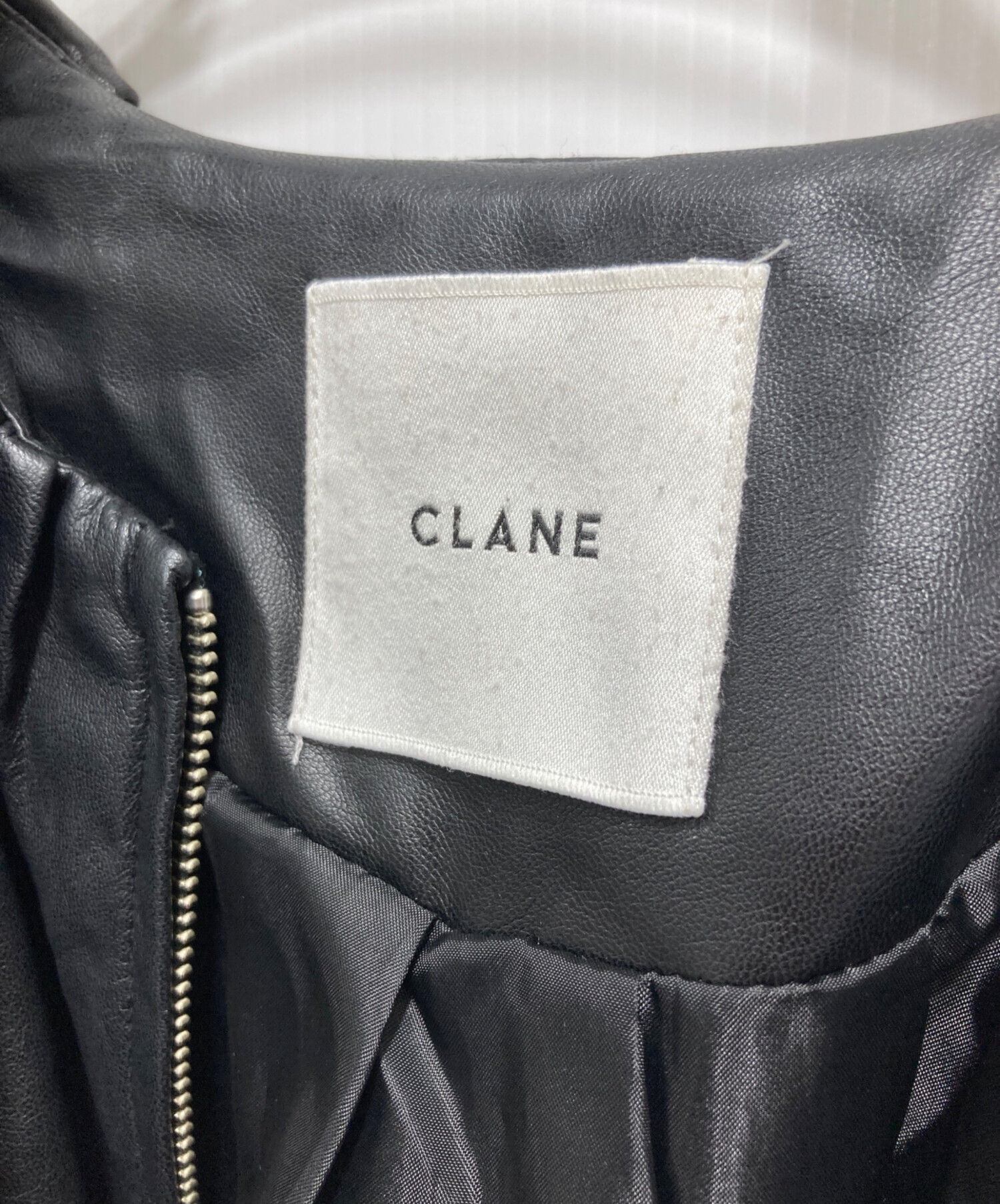 中古・古着通販】CLANE (クラネ) “EGG FAKE LEATHER JACKET” エッグ
