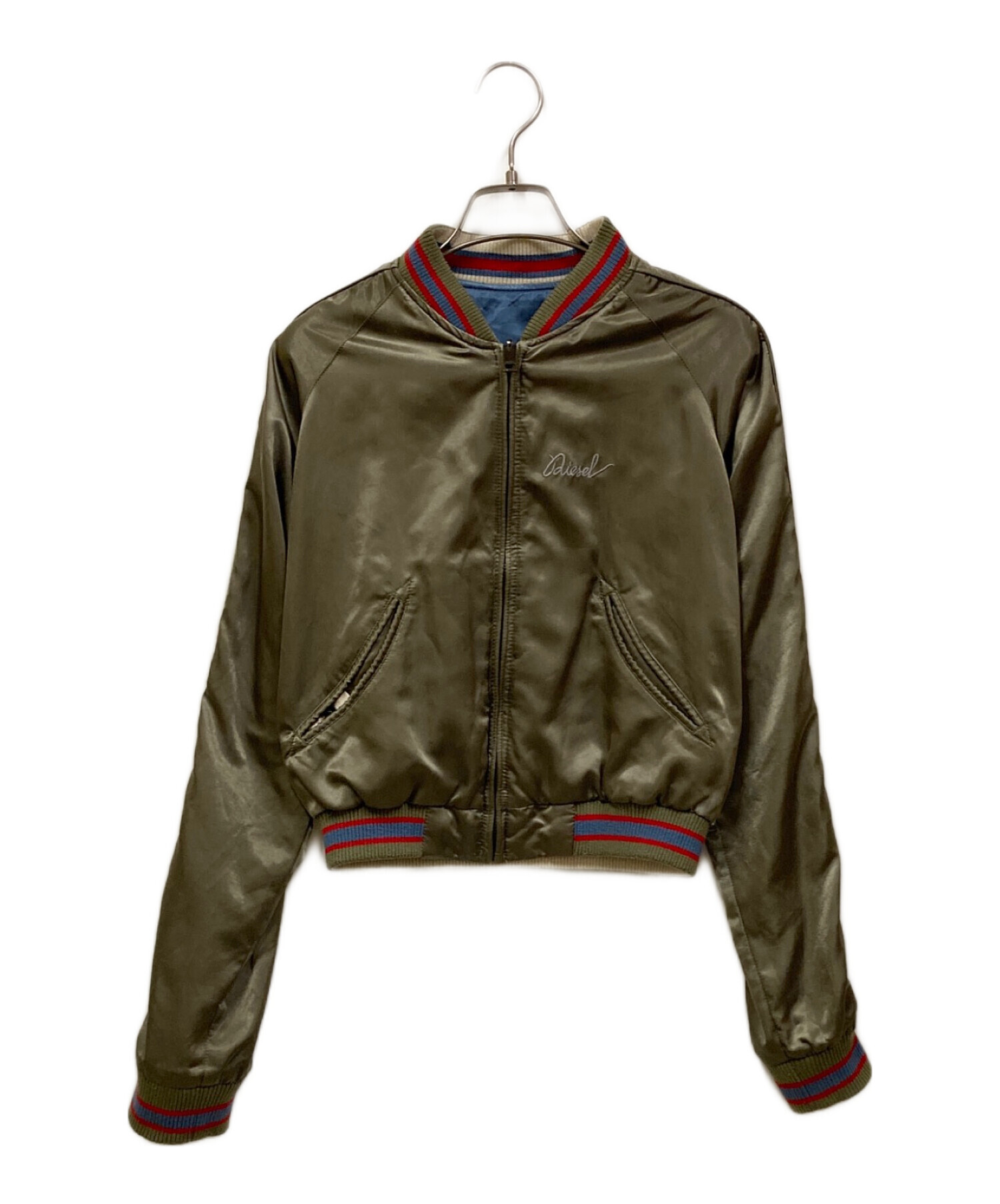 中古・古着通販】DIESEL (ディーゼル) リバーシブルスカジャン カーキ