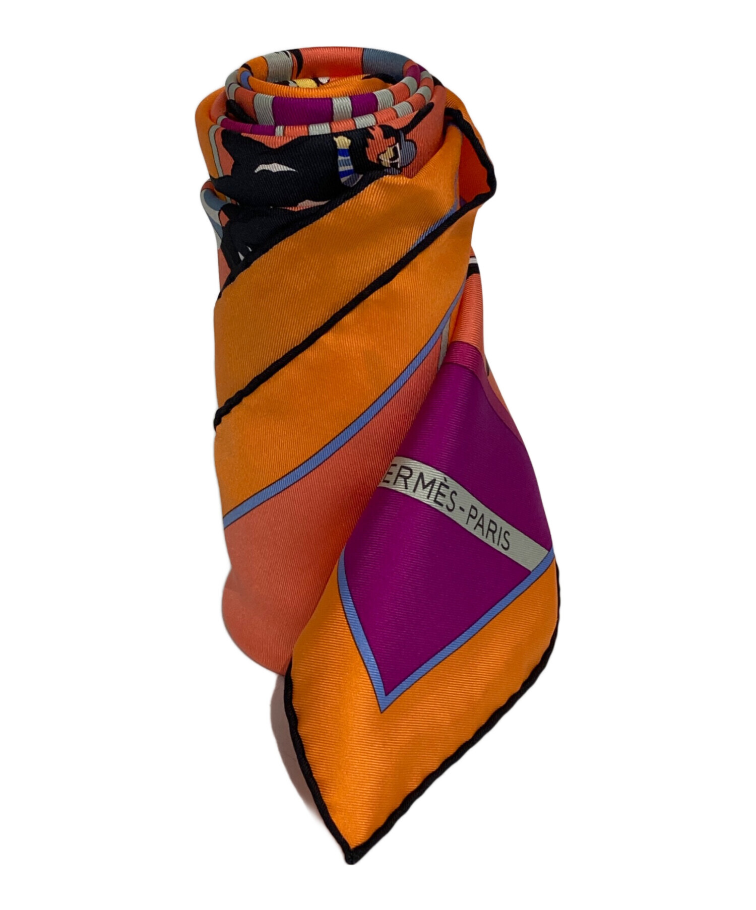 中古・古着通販】HERMES (エルメス) カレ90/シルクスカーフ/競馬柄