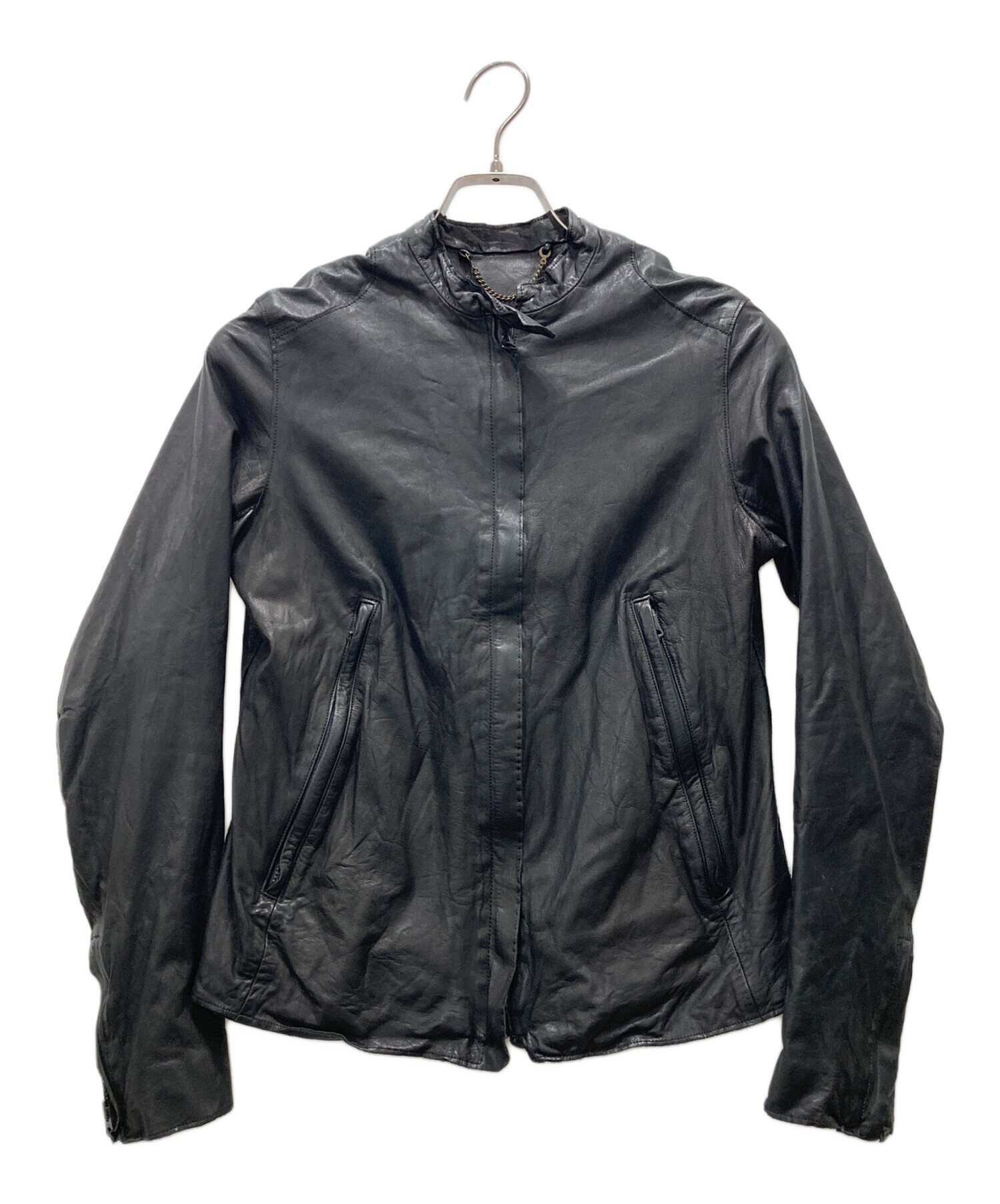 中古・古着通販】sisii (シシ) シングルライダースレザージャケット