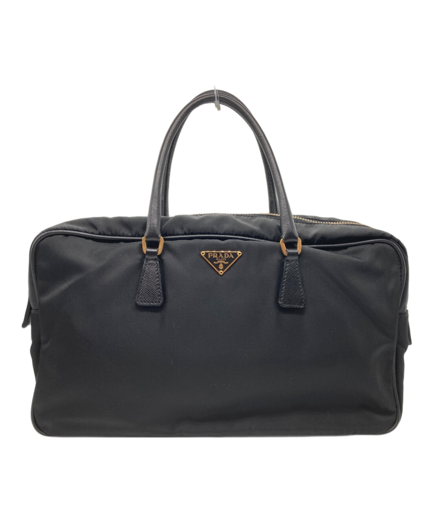 中古・古着通販】PRADA (プラダ) ナイロンミニボストンバッグ ブラック