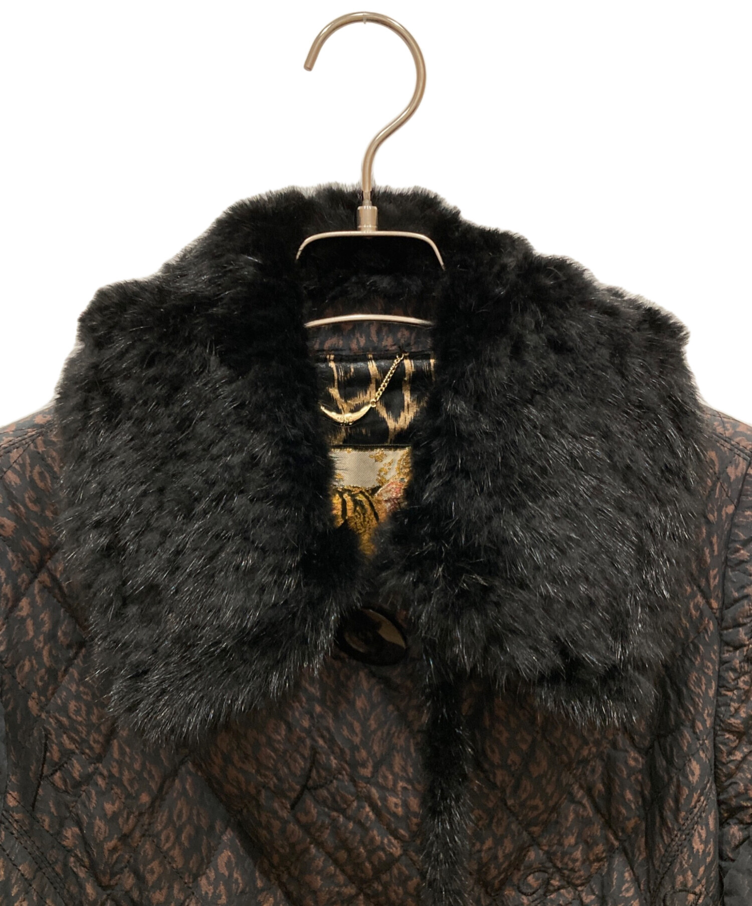 中古・古着通販】伊太利屋 (イタリヤ) ミンクファー中綿コート