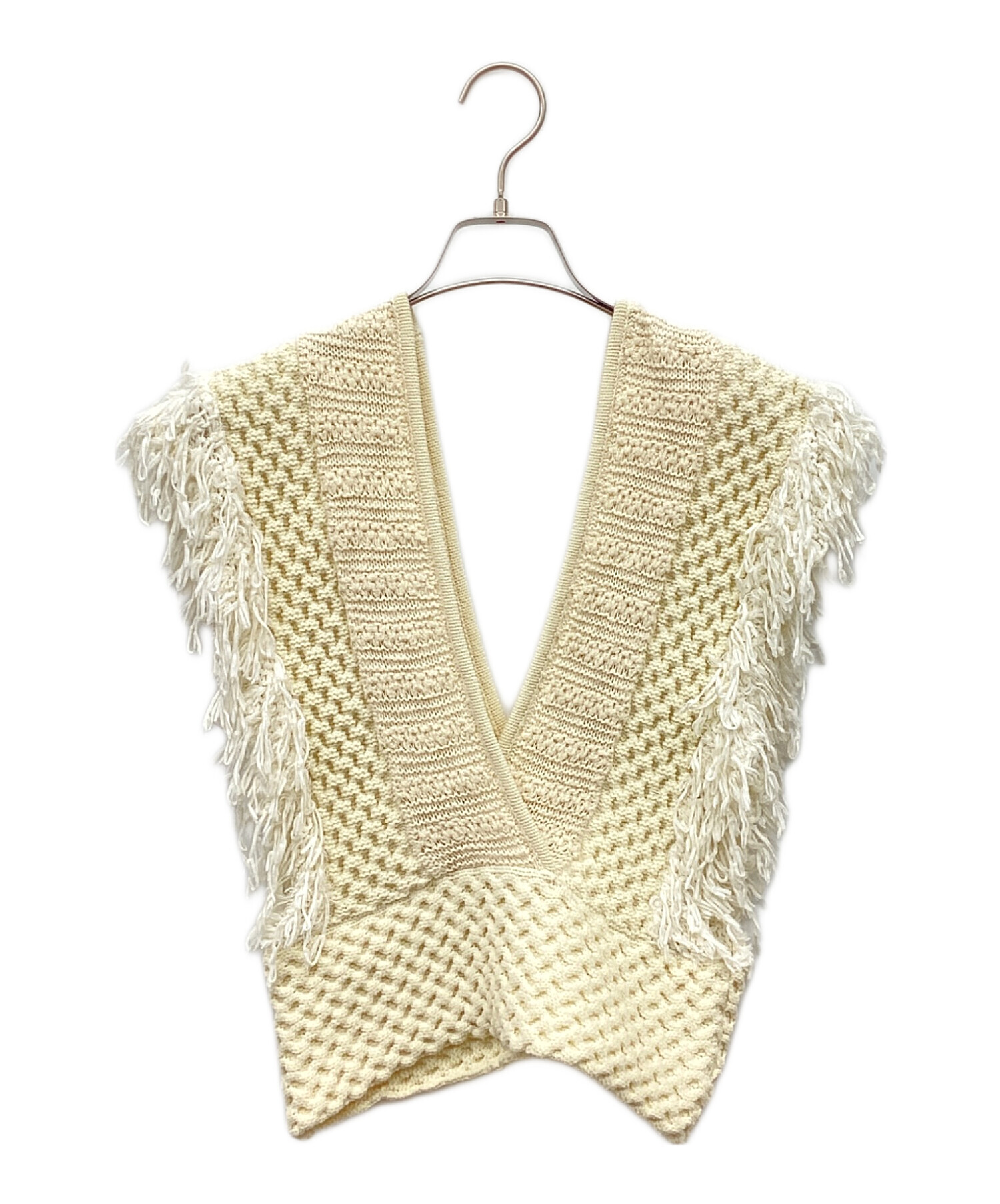 中古・古着通販】LEINWANDE (ラインヴァンド) Patchwork Fringe Top