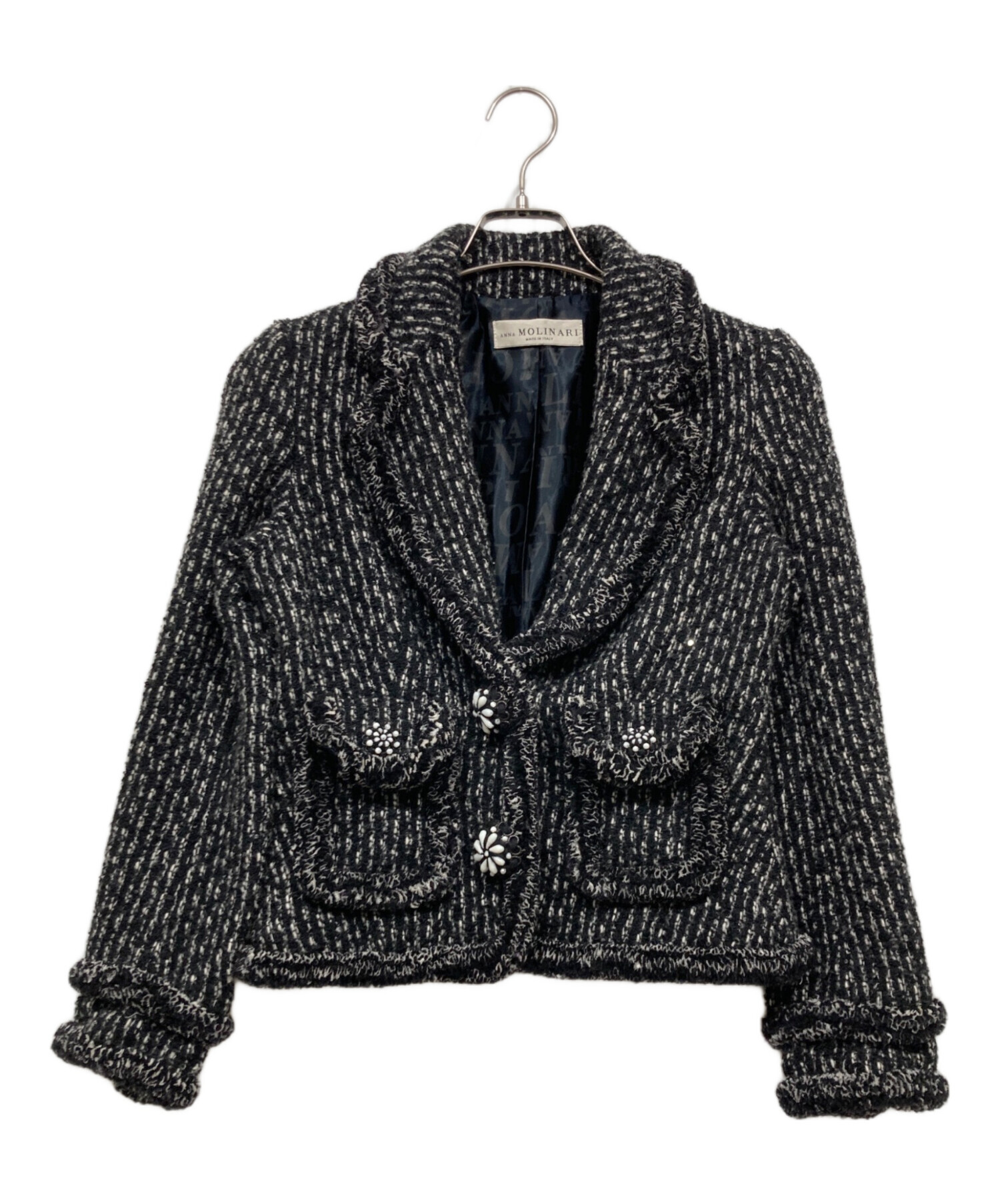 中古・古着通販】ANNA MOLINARI (アンナ モリナーリ) ツイード