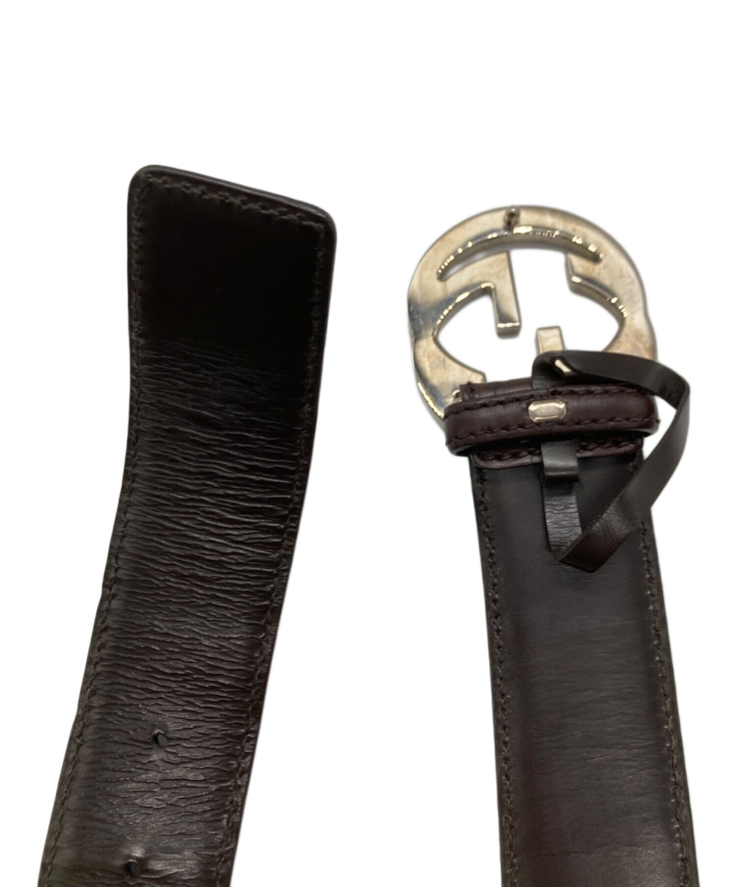 中古・古着通販】GUCCI (グッチ) インターロッキングGバックルベルト