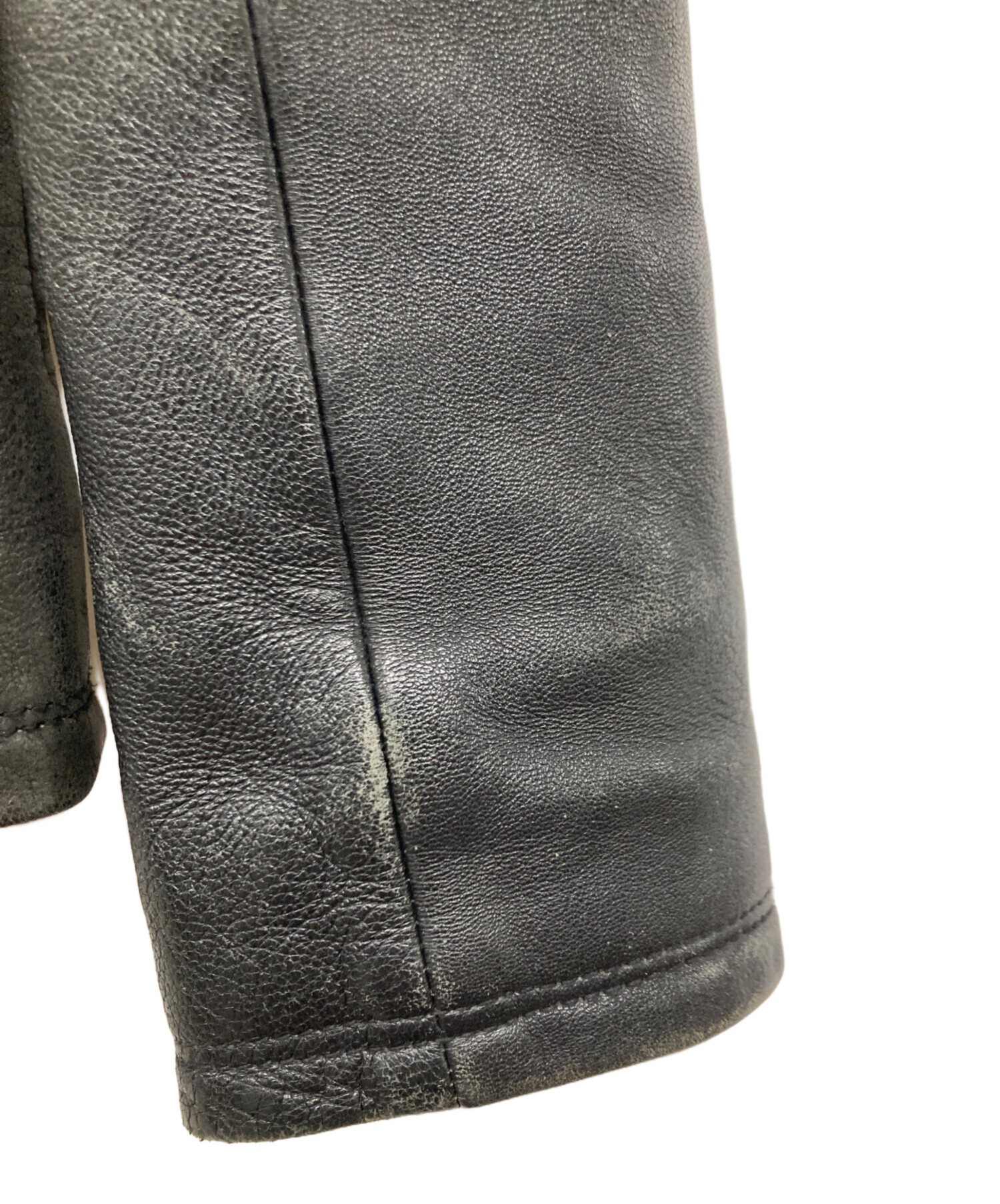 中古・古着通販】FUGA (フーガ) ダブルライダースジャケット ブラック