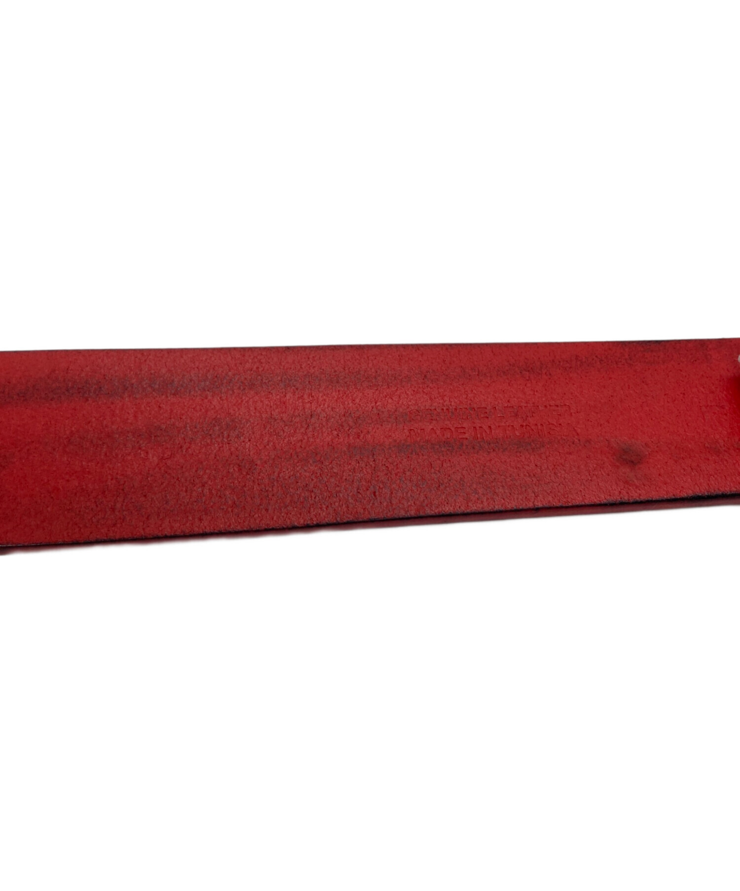 中古・古着通販】SUPREME (シュプリーム) repeat leather belt レッド