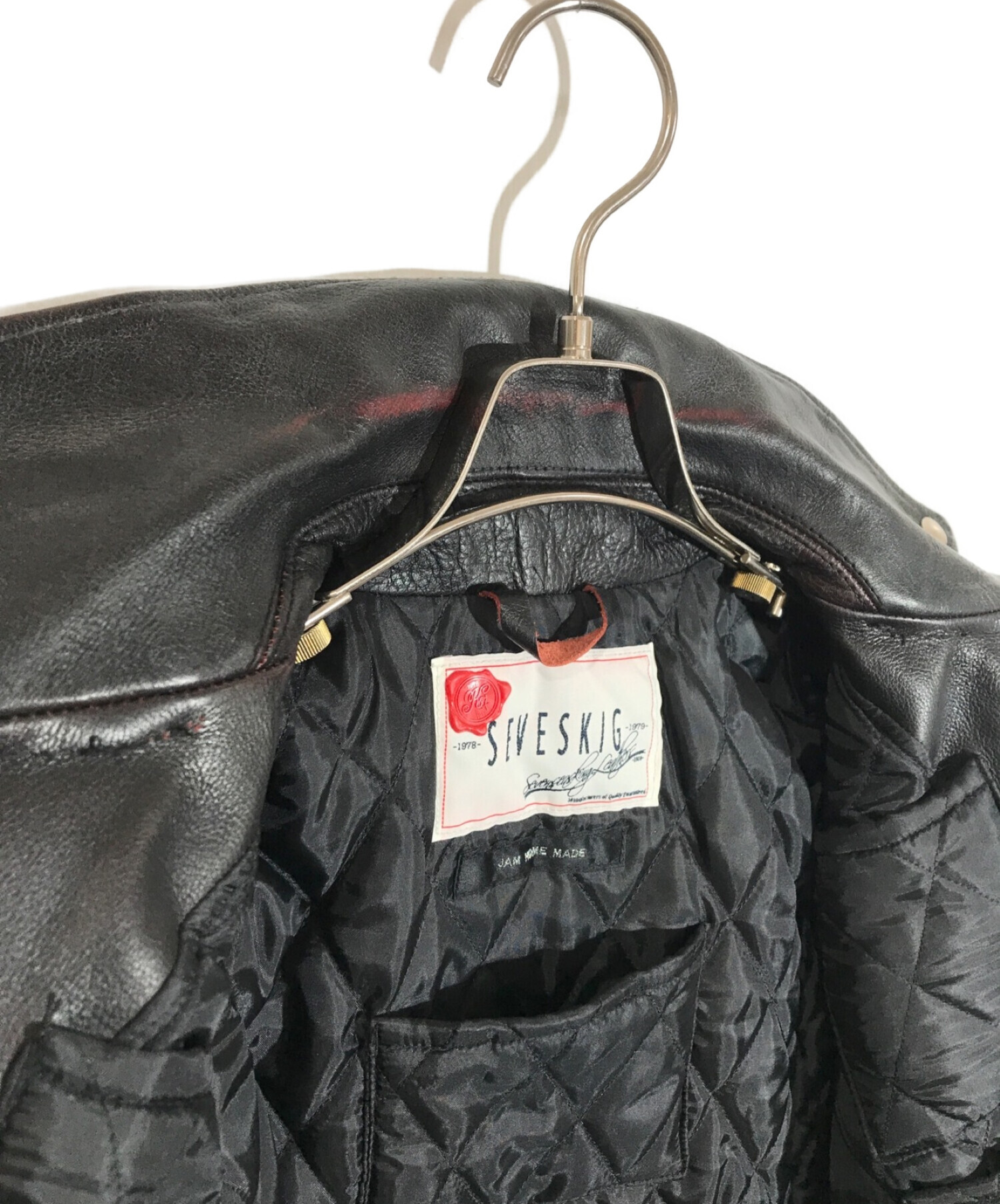 中古・古着通販】SEVESKIG (セヴシグ) レザーライダースジャケット