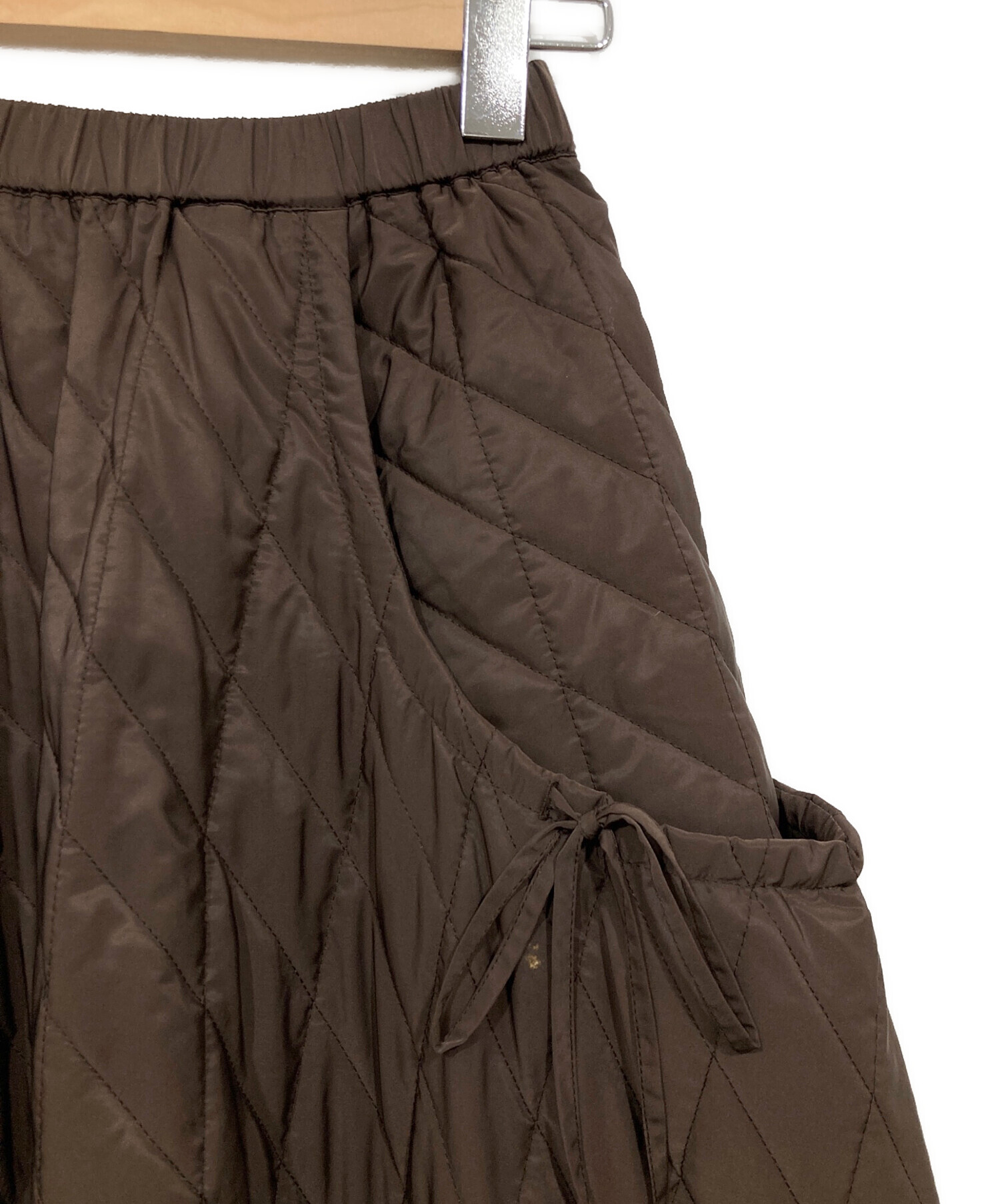 中古・古着通販】machatt (マチャット) キルティングスカート ブラウン