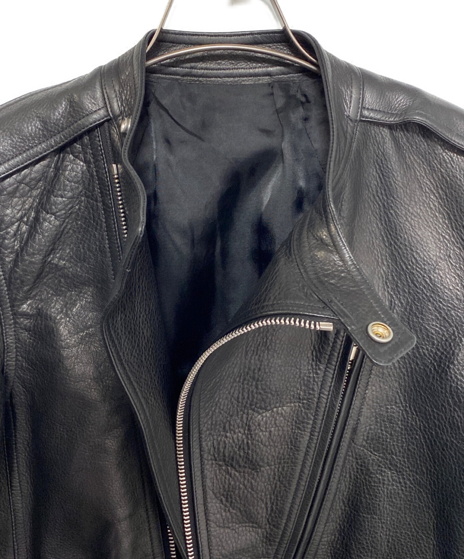 中古・古着通販】RICK OWENS (リック オウエンス) レザーライダース