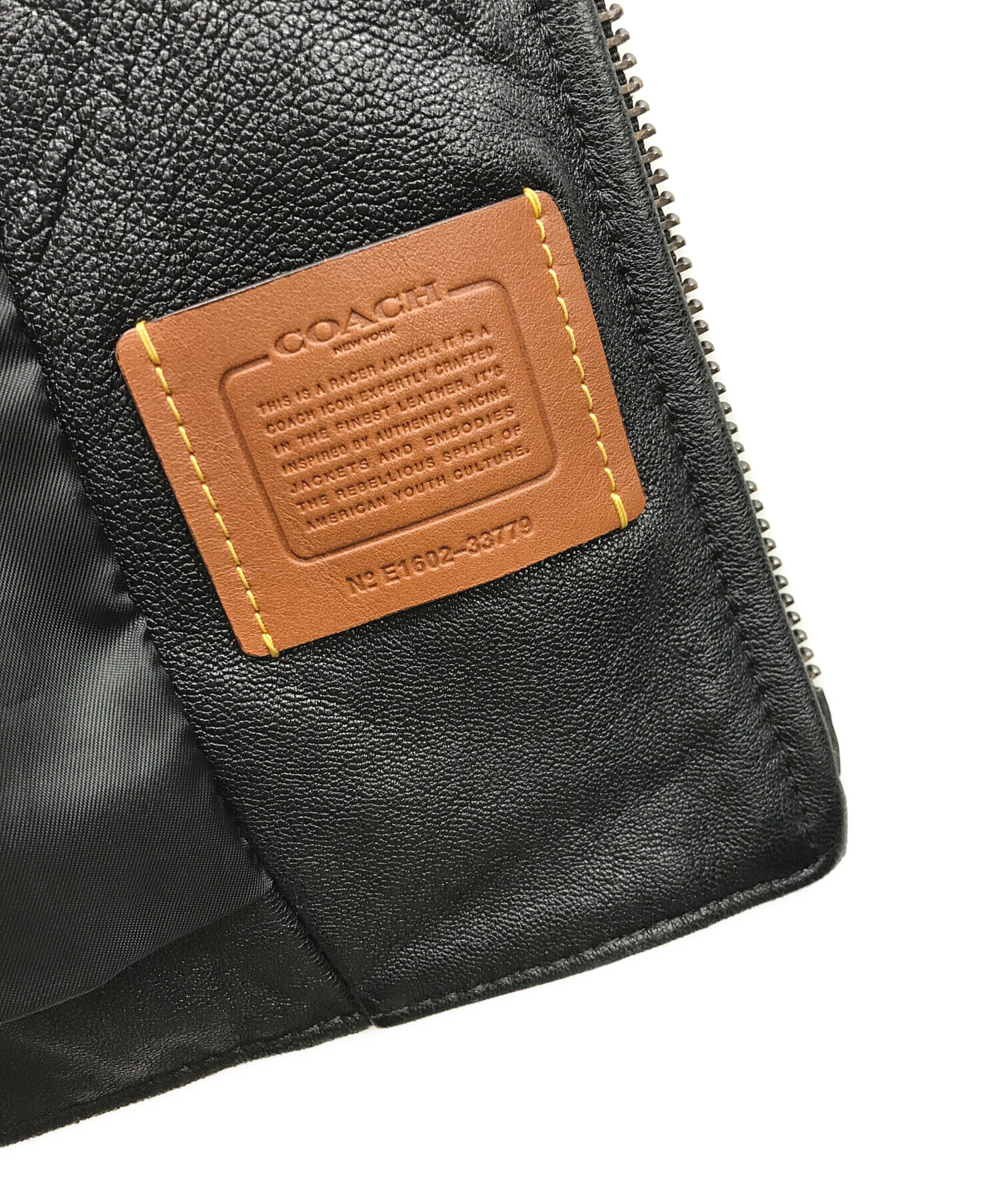 中古・古着通販】COACH (コーチ) シングルライダースジャケット