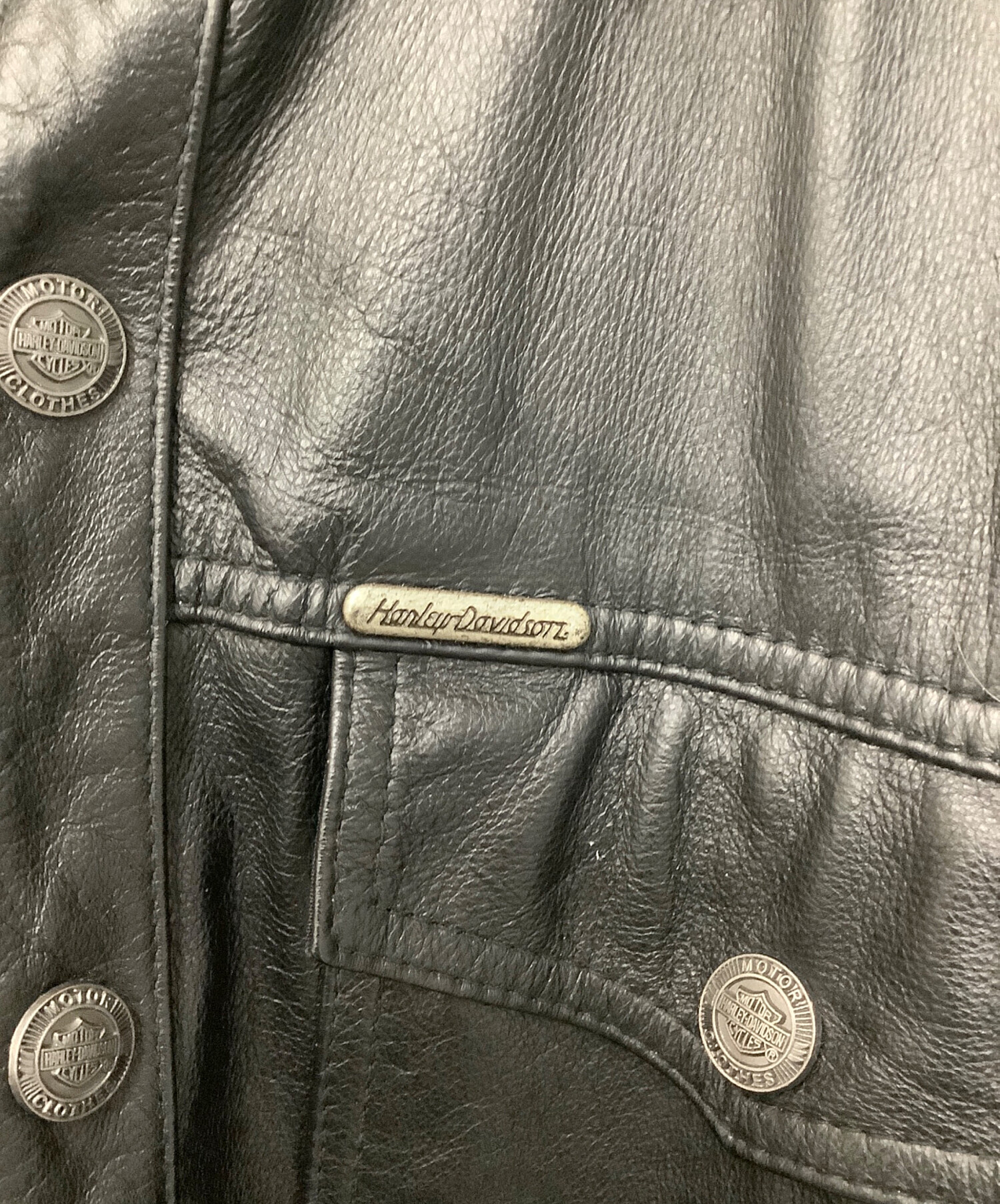 中古・古着通販】HARLEY-DAVIDSON (ハーレーダビッドソン) レザー