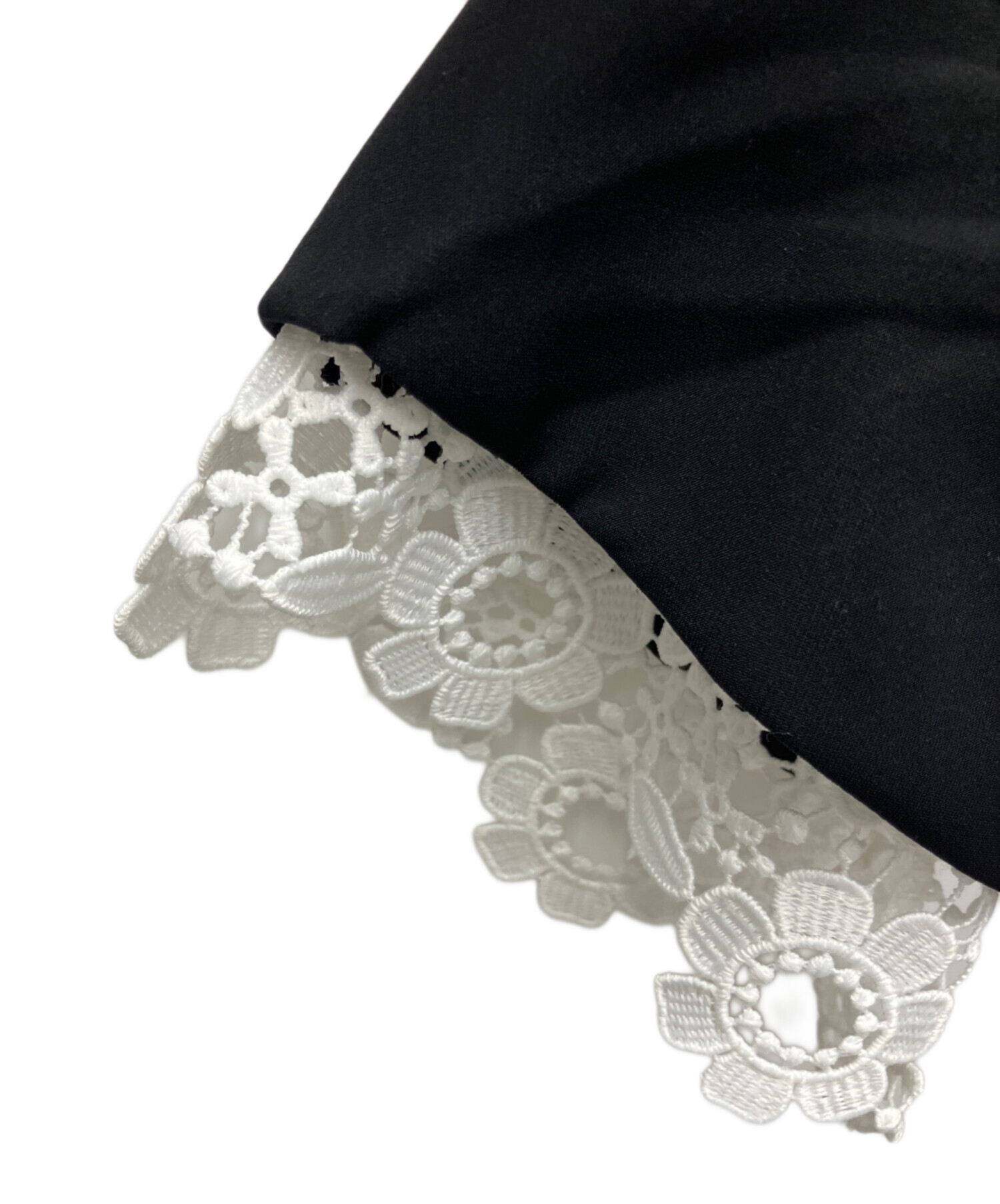 中古・古着通販】BEARDSLEY (ビアズリー) 袖口レースワンピース