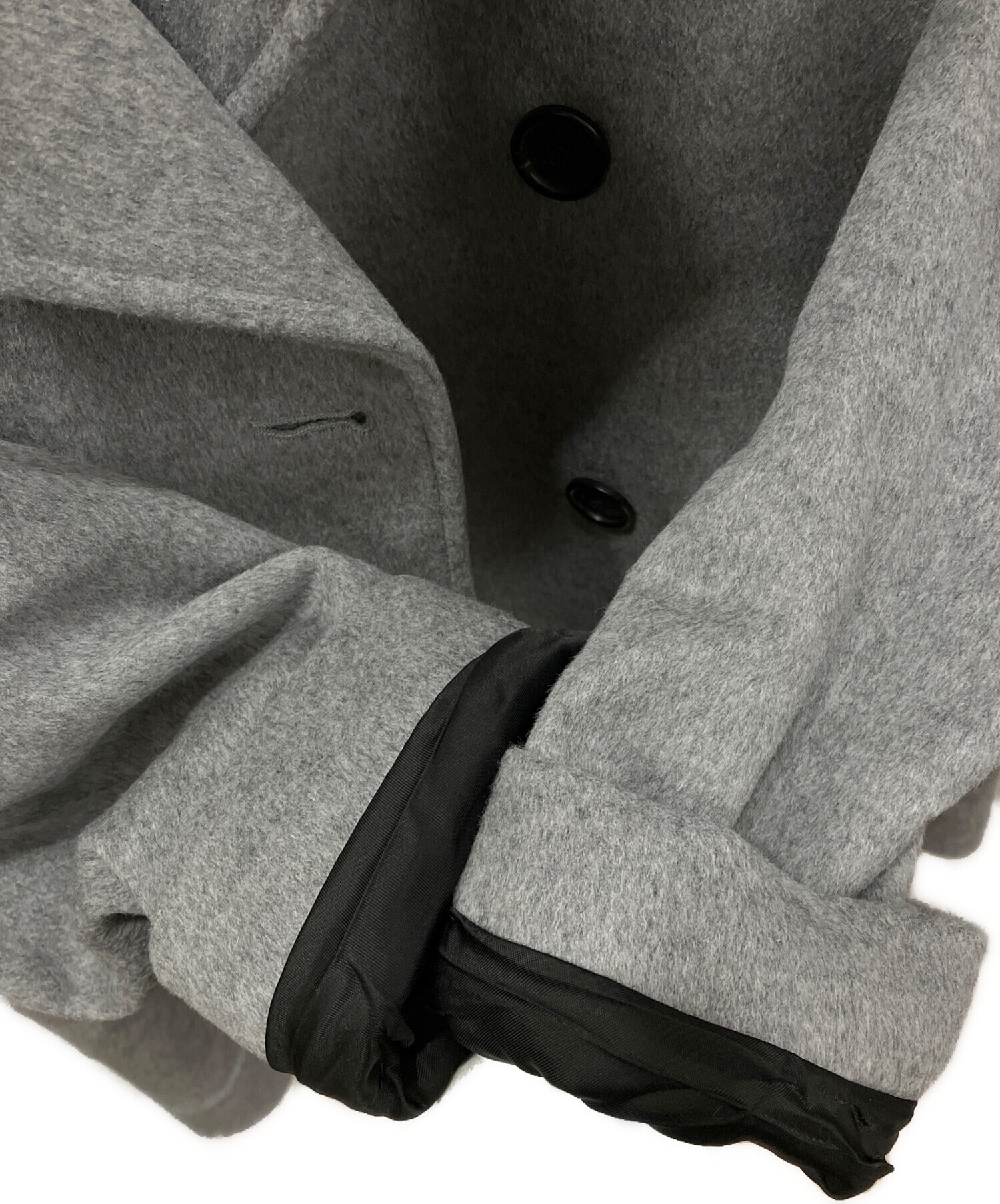 中古・古着通販】BURBERRY (バーバリー) ウールトレンチコート グレー