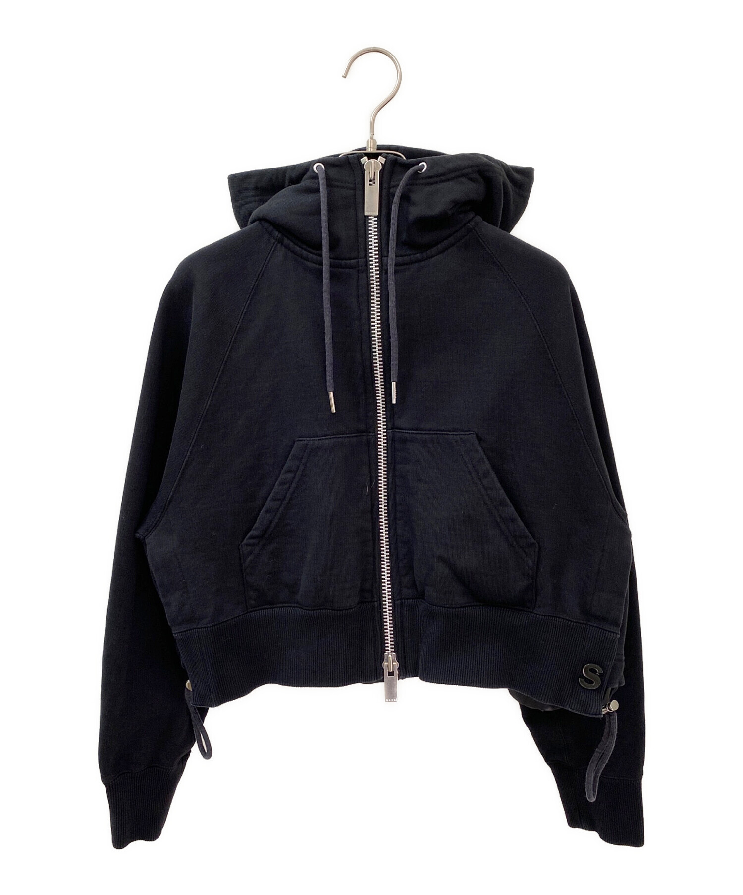 中古・古着通販】sacai (サカイ) S Sweat Jersey Hoodie ブラック