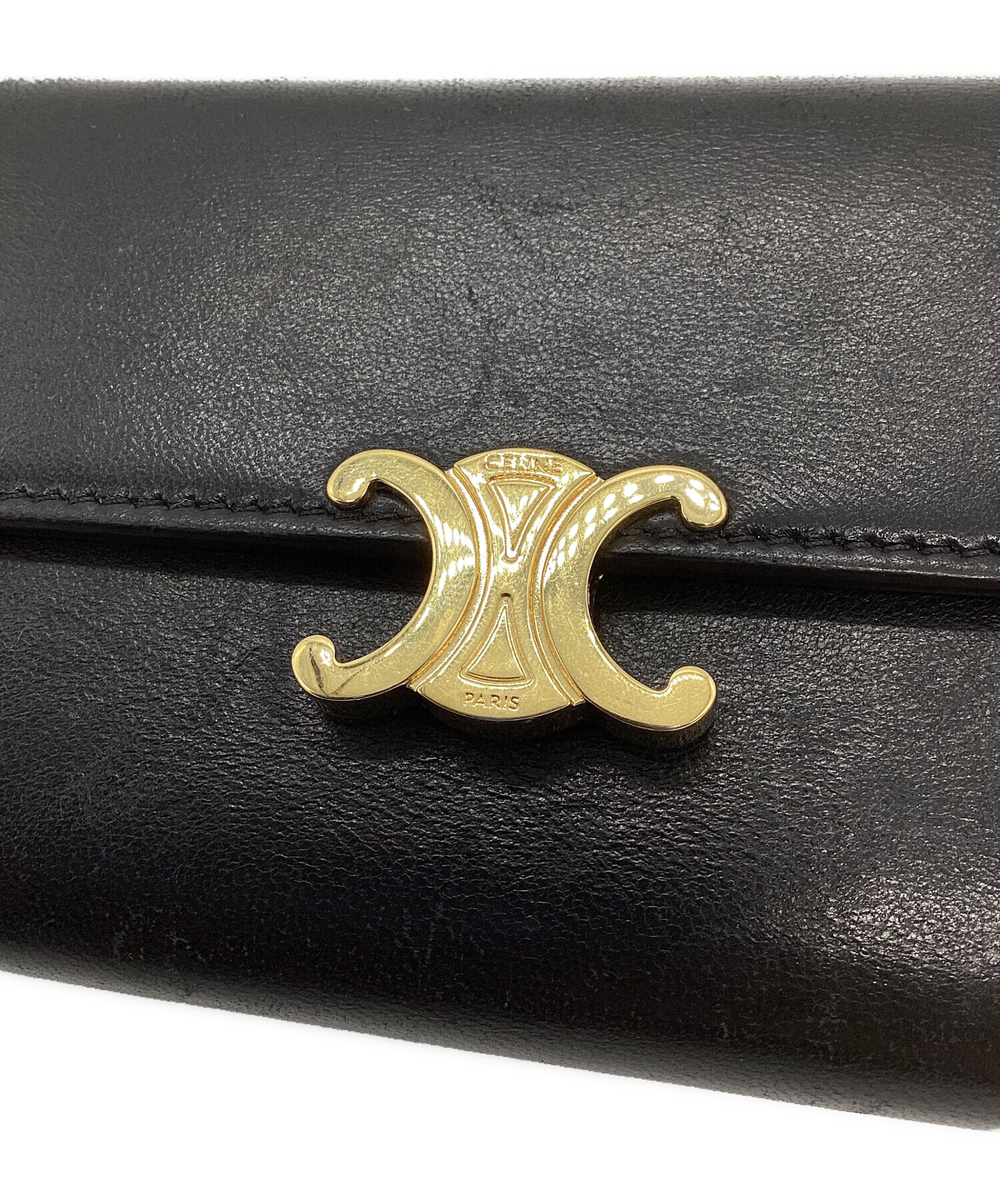 中古・古着通販】CELINE (セリーヌ) ラージフラップウォレット