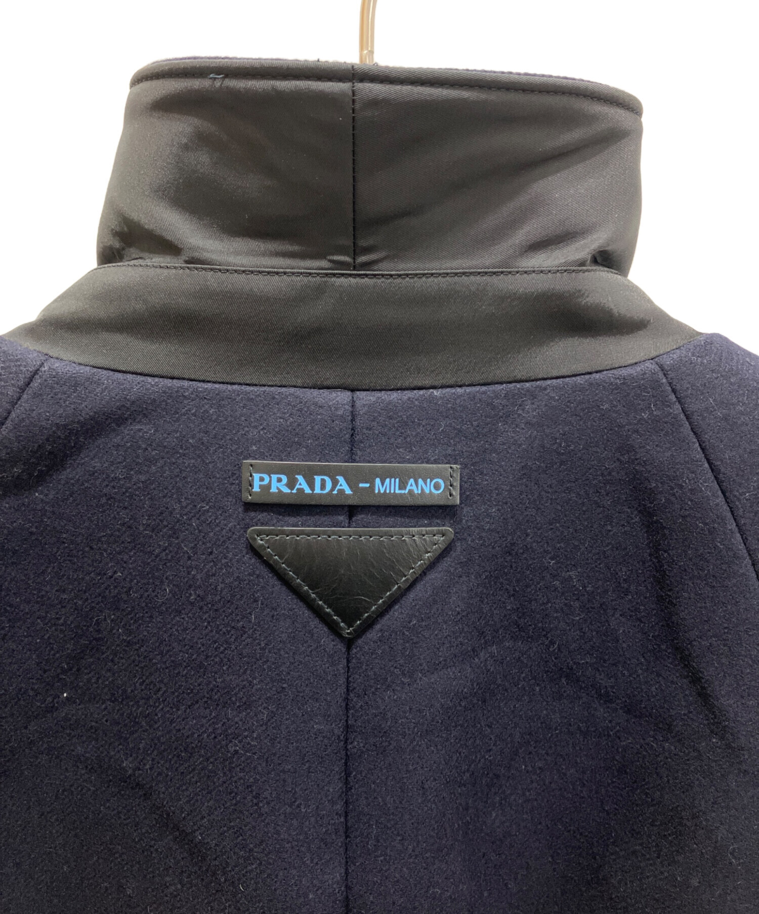 中古・古着通販】PRADA (プラダ) ウールコート ネイビー サイズ:36