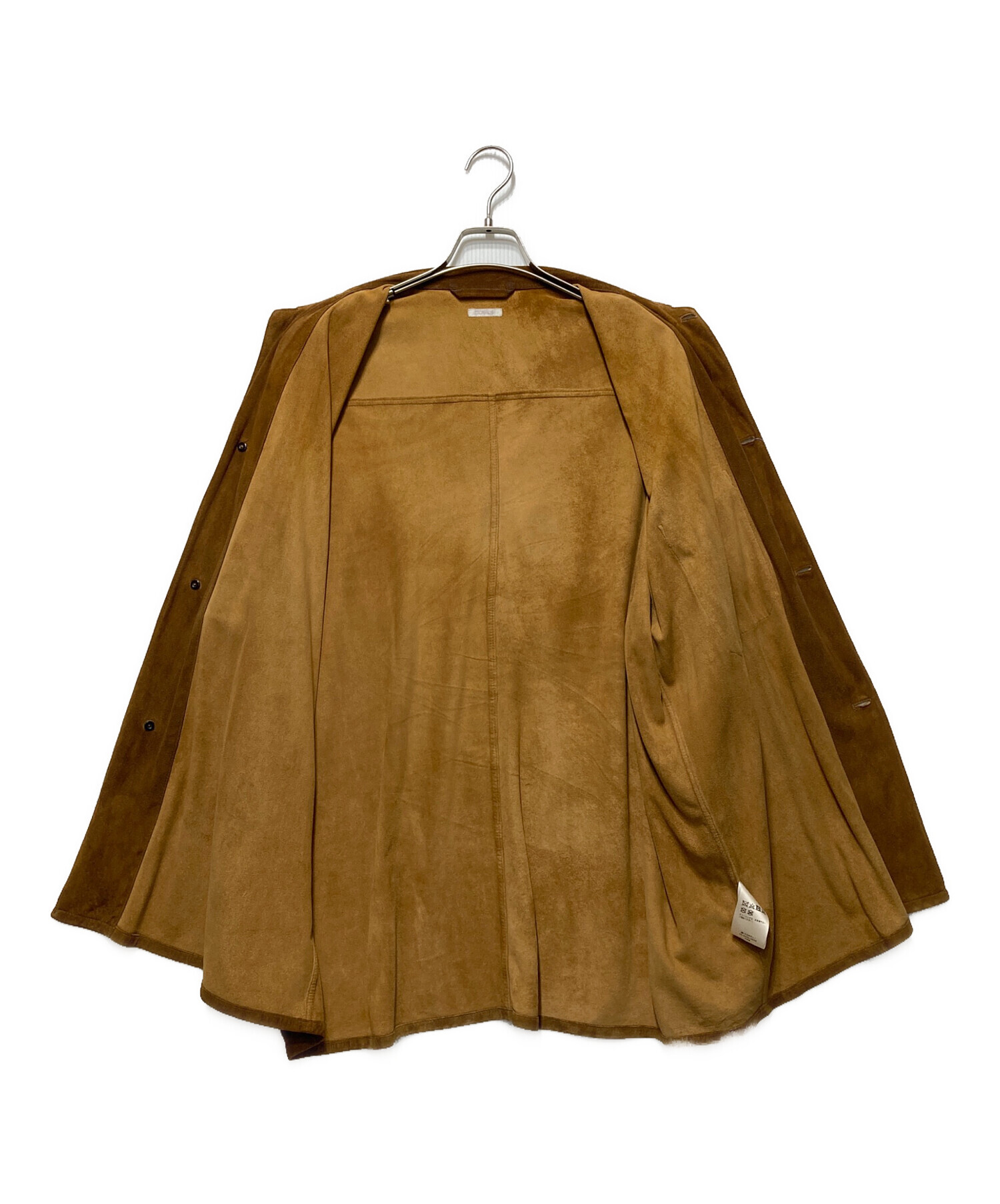 中古・古着通販】COMOLI (コモリ) スエード シャツジャケット ブラウン