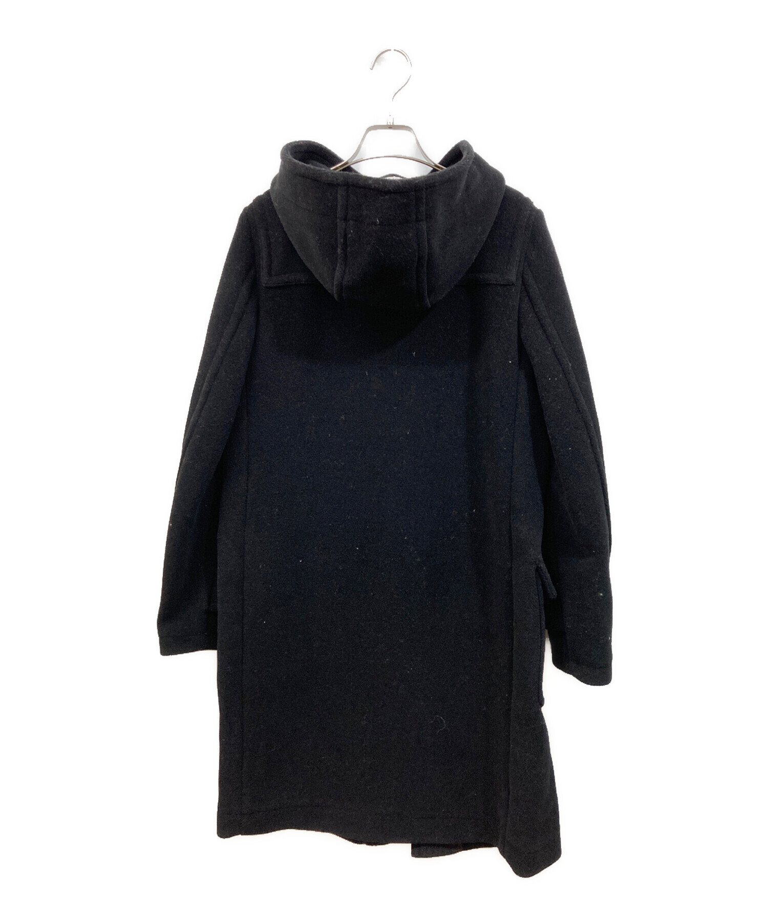 中古・古着通販】HYKE (ハイク) ロングダッフルコート ブラック サイズ