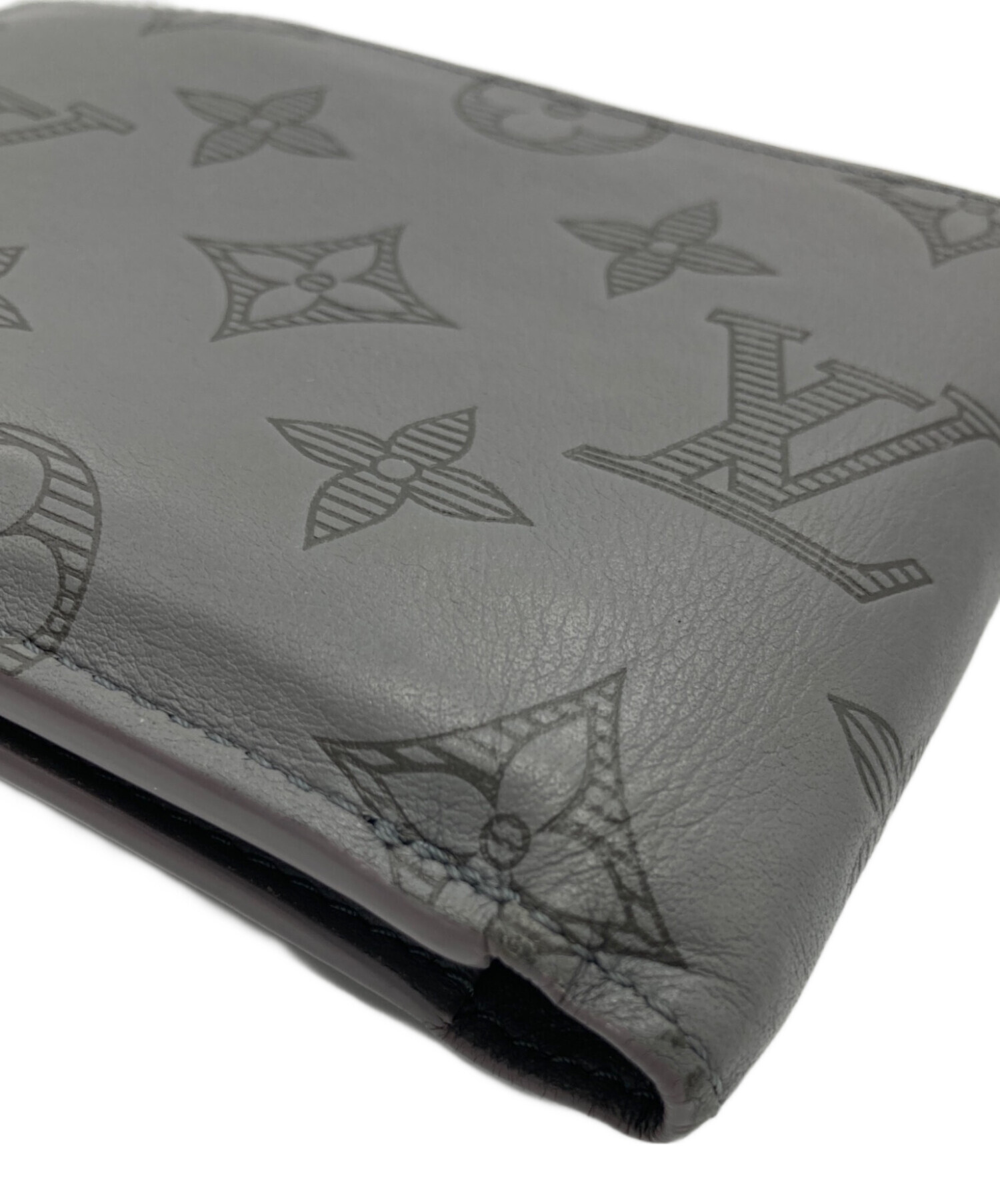 中古・古着通販】LOUIS VUITTON (ルイ ヴィトン) 2つ折り財布 グレー